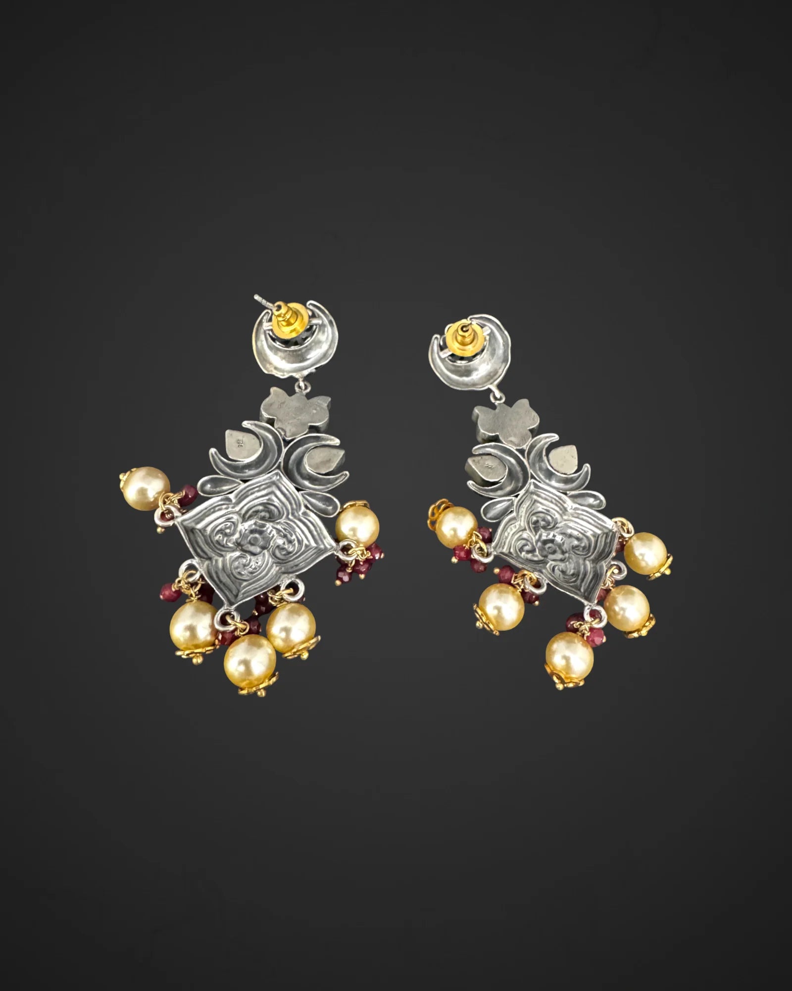 Moon flower Danglers