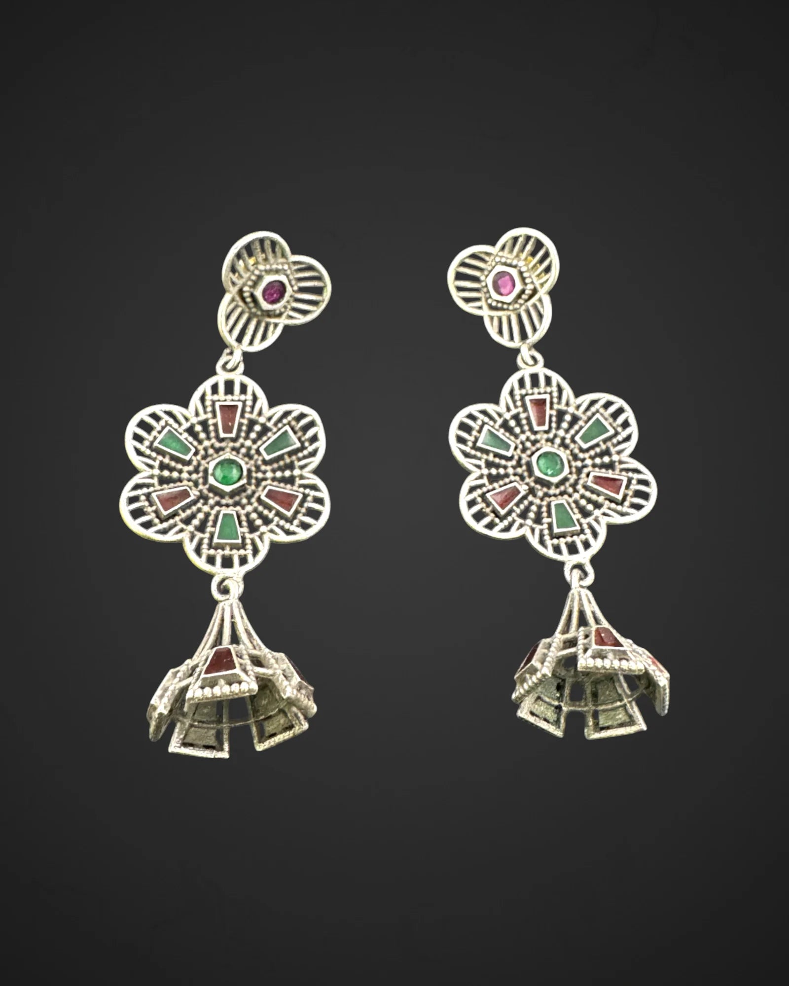 Gem Cascade Earrings
