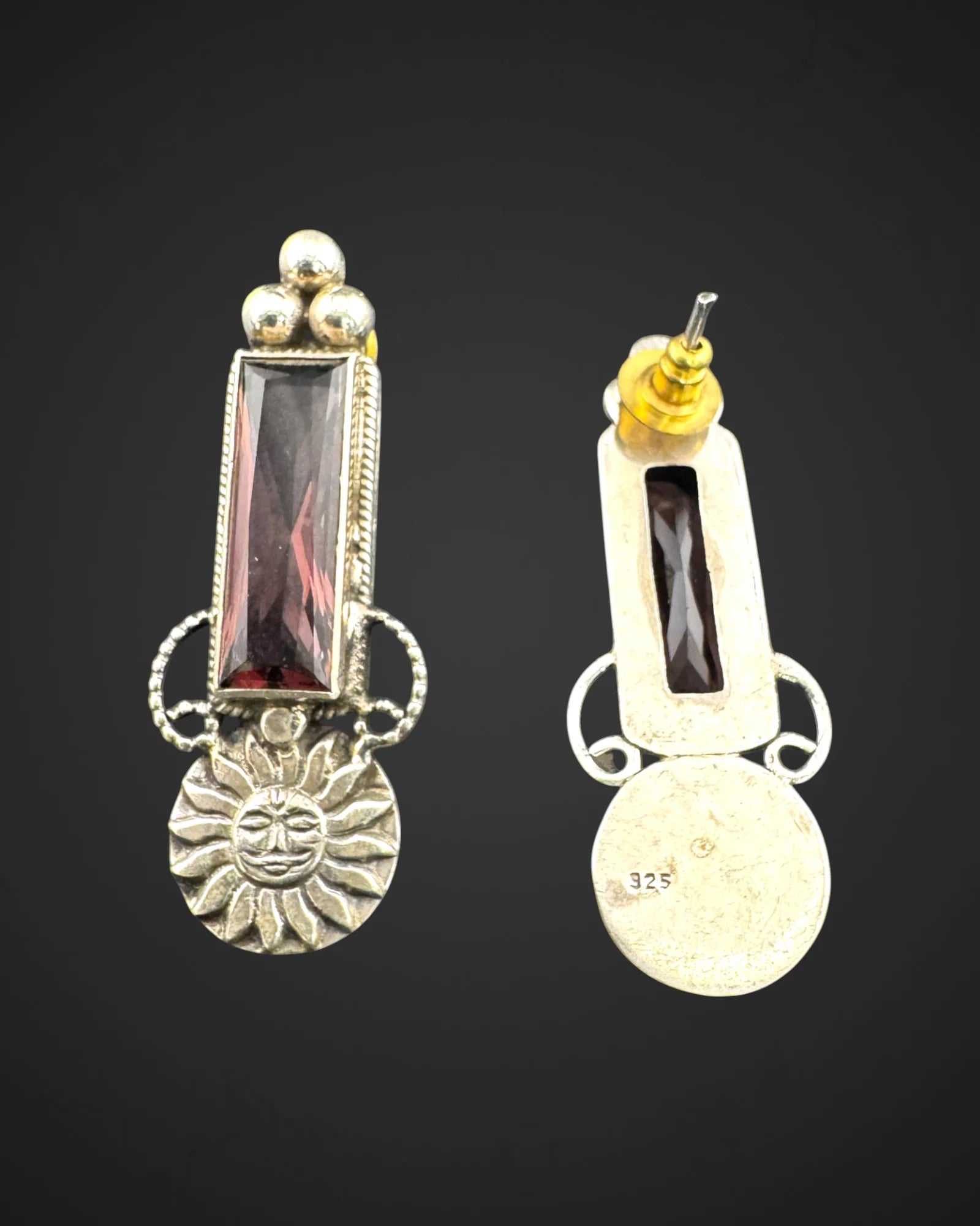 Ruby Edge Studs