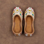 Off White Soft Closed Toe Ethnic Jutti