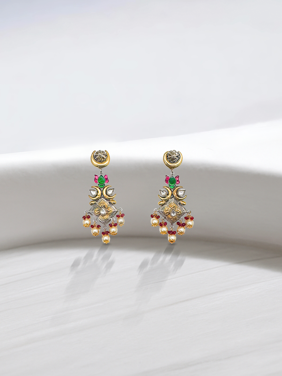 Moon flower Danglers