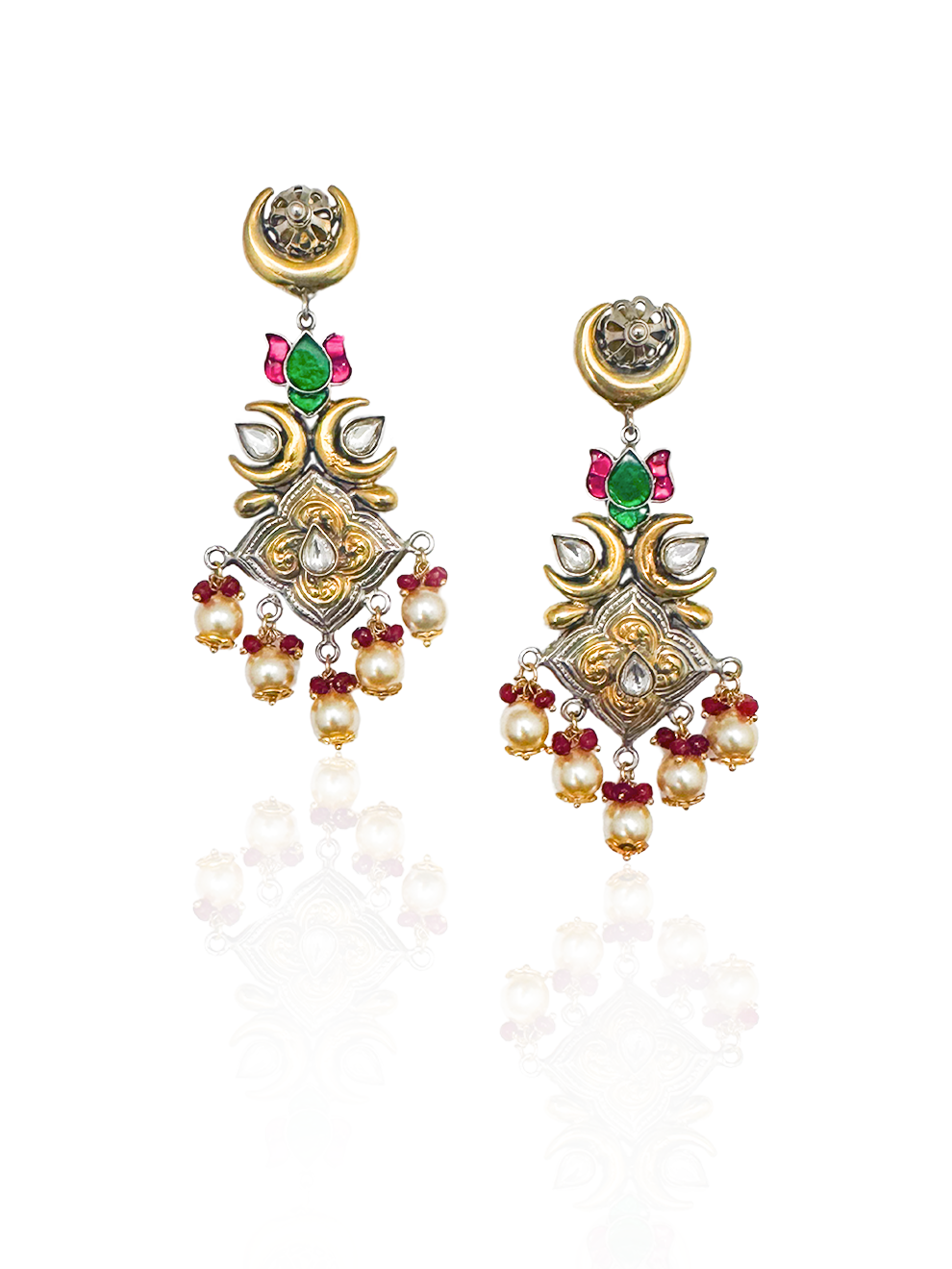 Moon flower Danglers