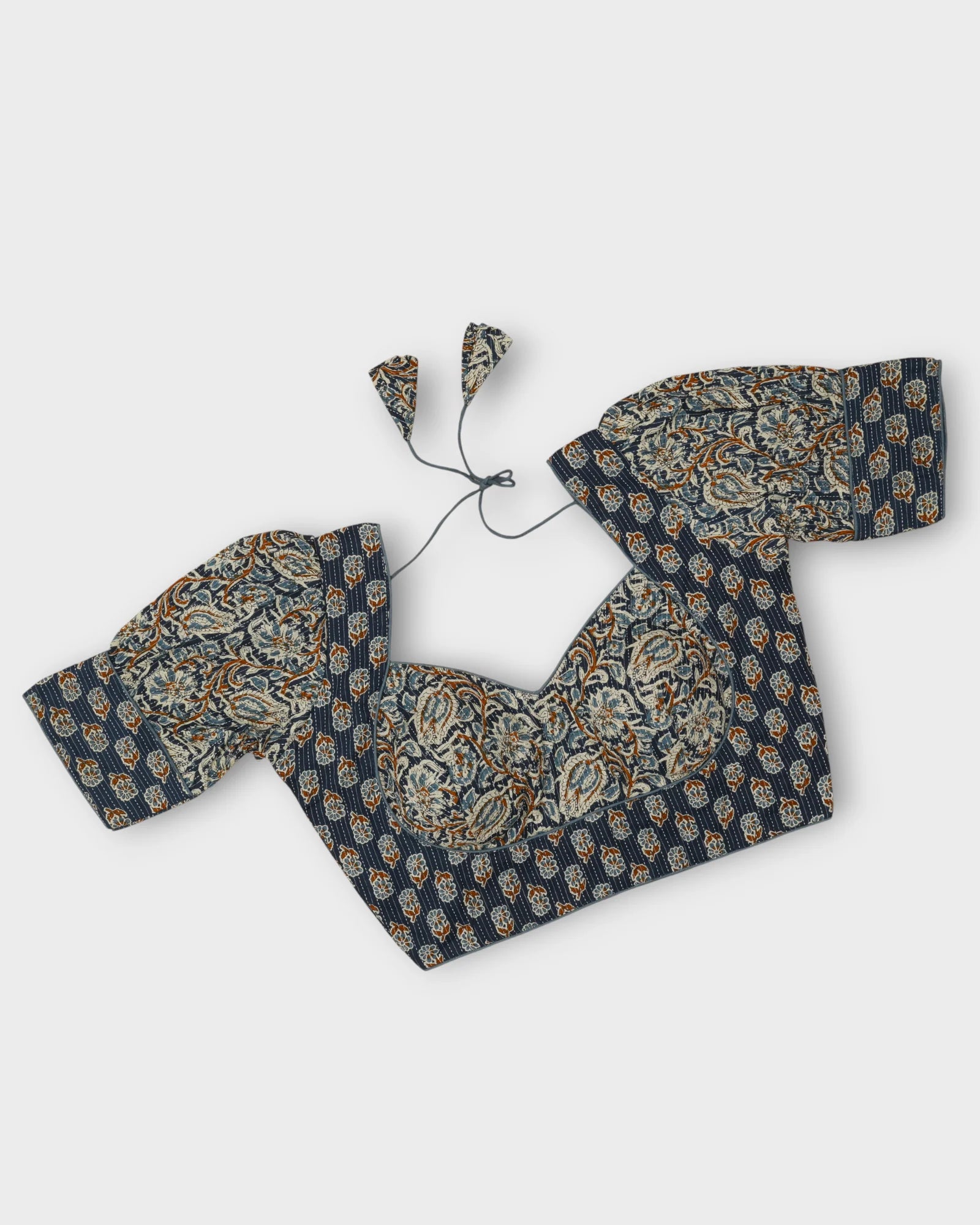 Cotton Sweetheart Neck Half Sleeve Readymade Blouse