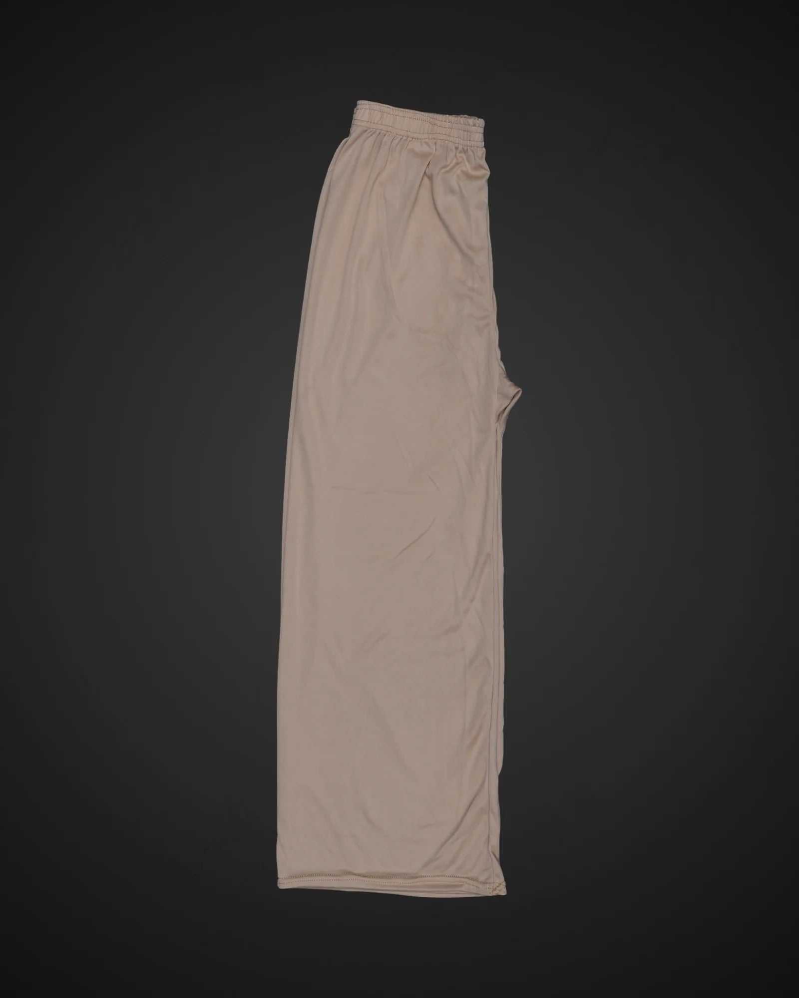 Beige Cotton Wide Leg Palazzos