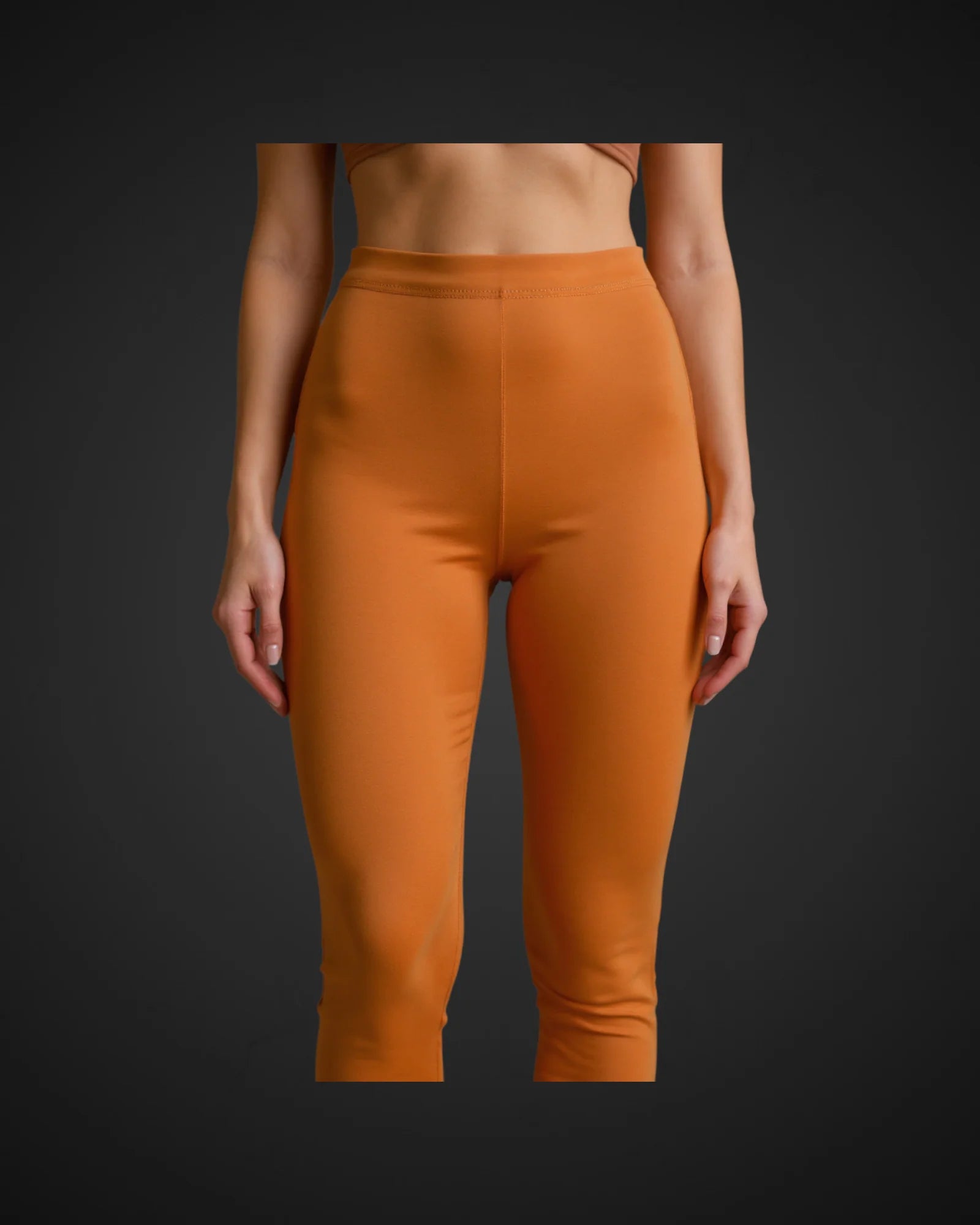 Orange Ankle Leggings Effortless Style for Every Day