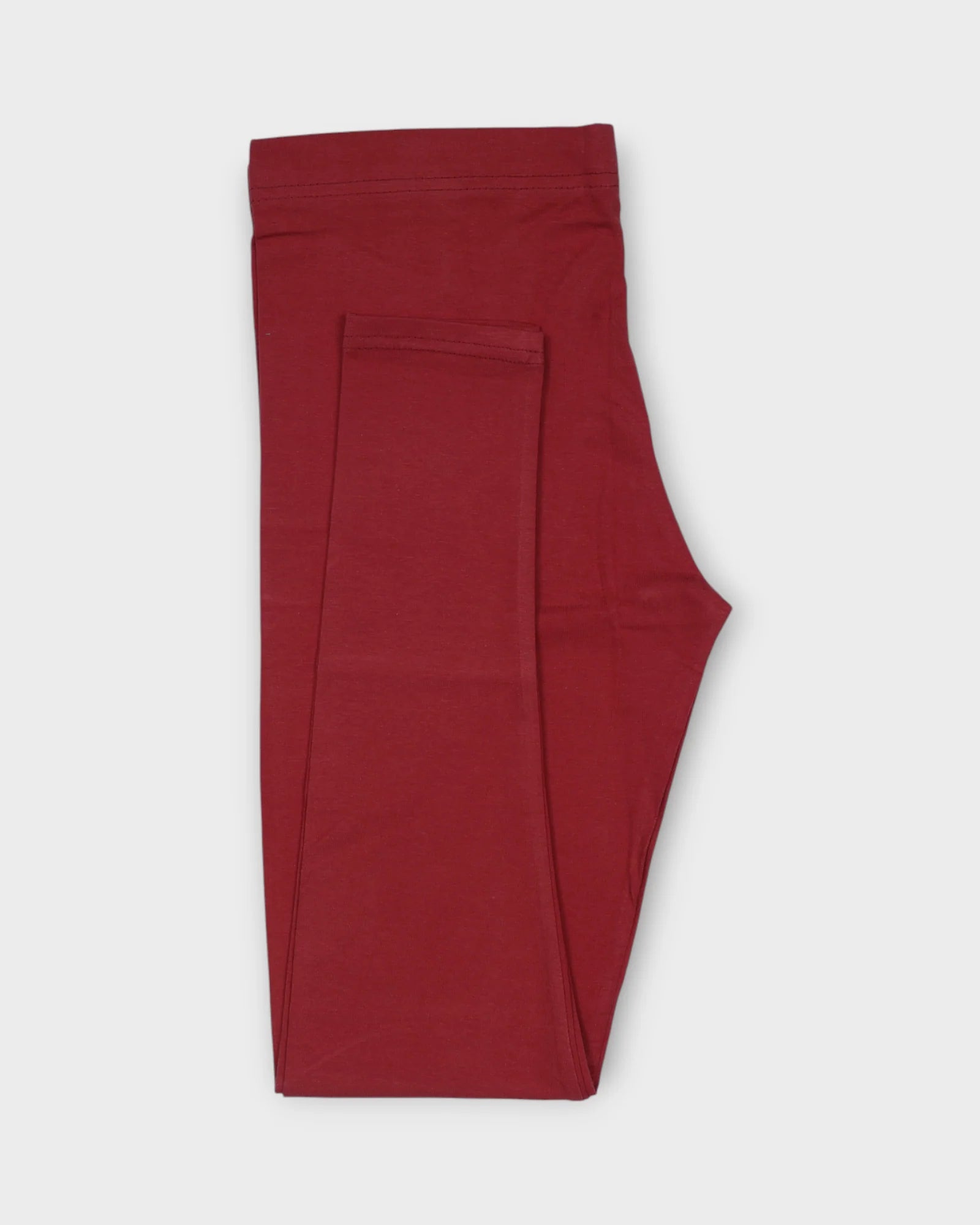 Warmth Meets Versatility Red Ankle Leggings