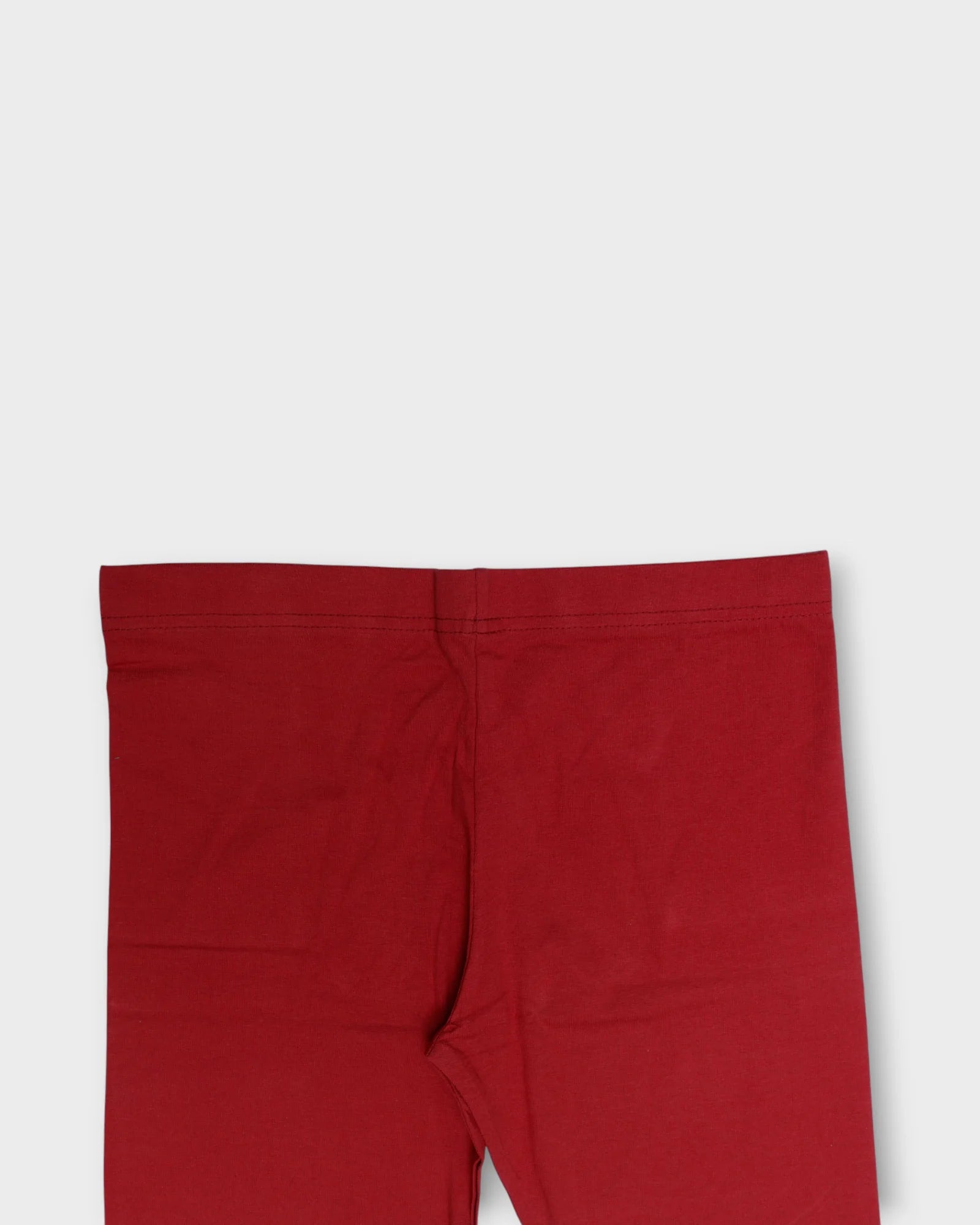 Warmth Meets Versatility Red Ankle Leggings