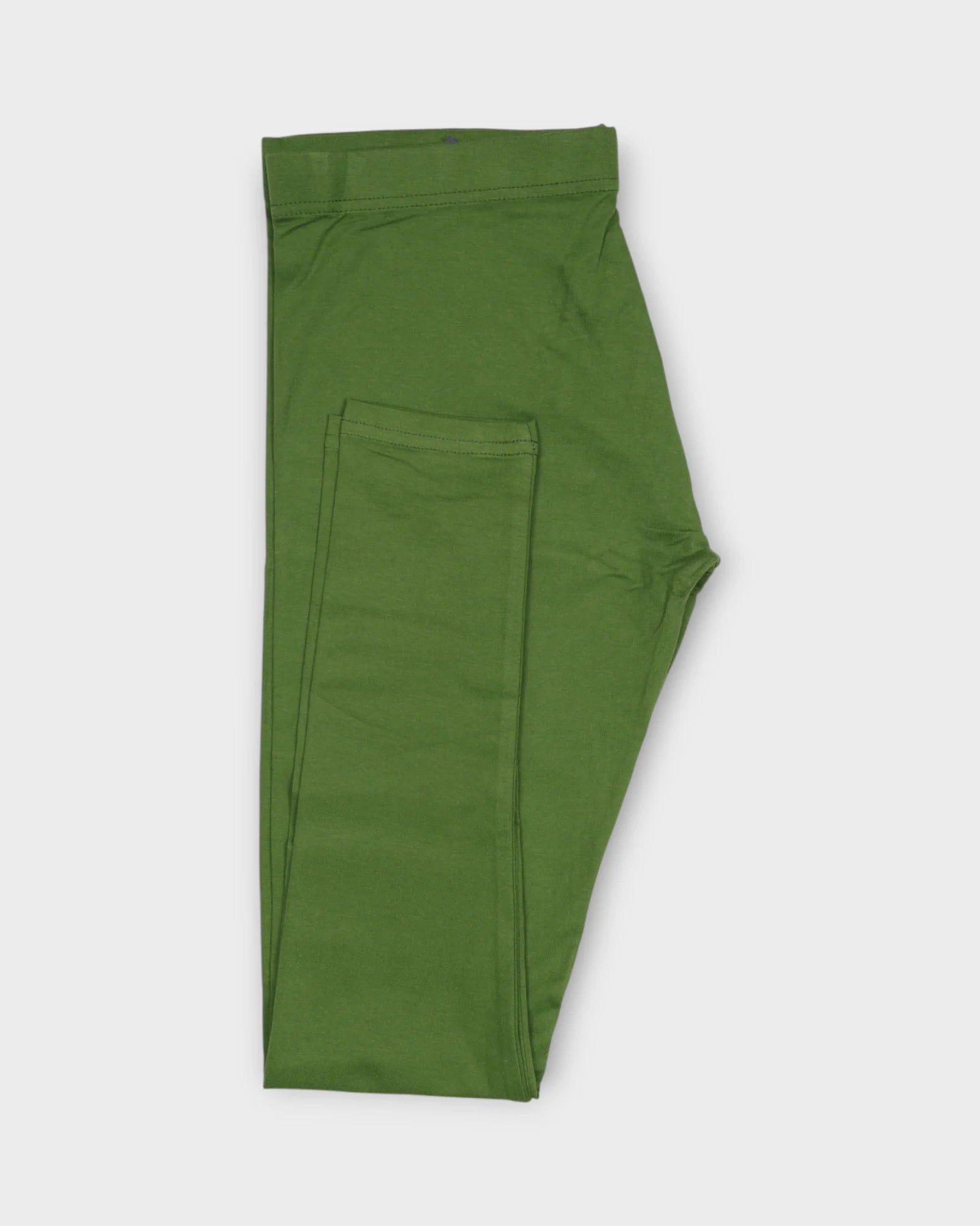 Mehendi Green Ankle Leggings Effortless Ethnic Chic