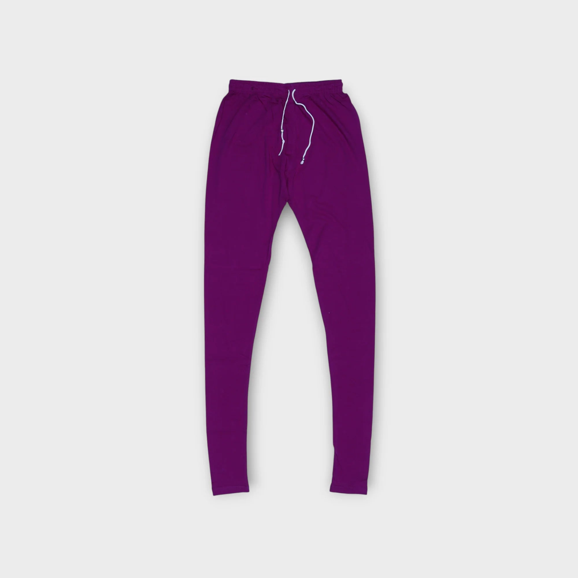Chic Comfort Plain Purple Chudidar Leggings