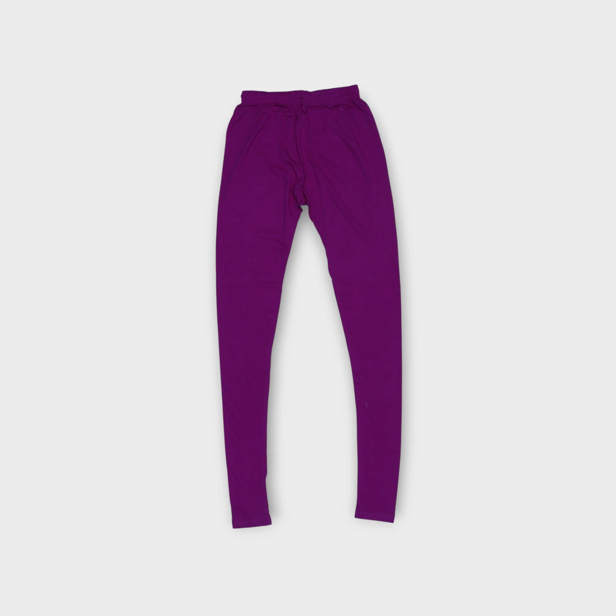 Chic Comfort Plain Purple Chudidar Leggings