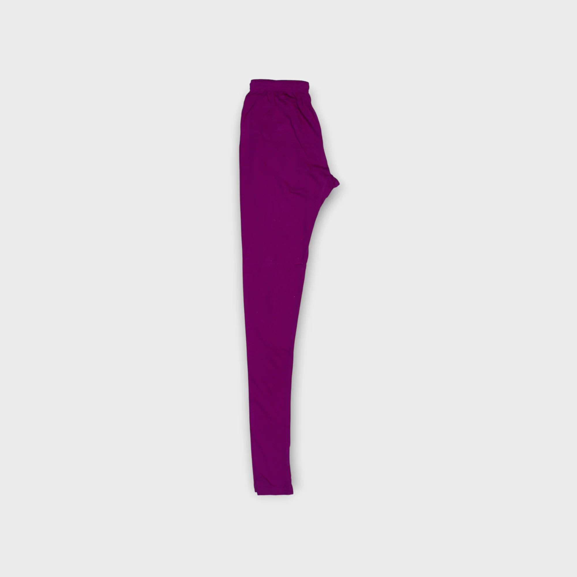 Chic Comfort Plain Purple Chudidar Leggings