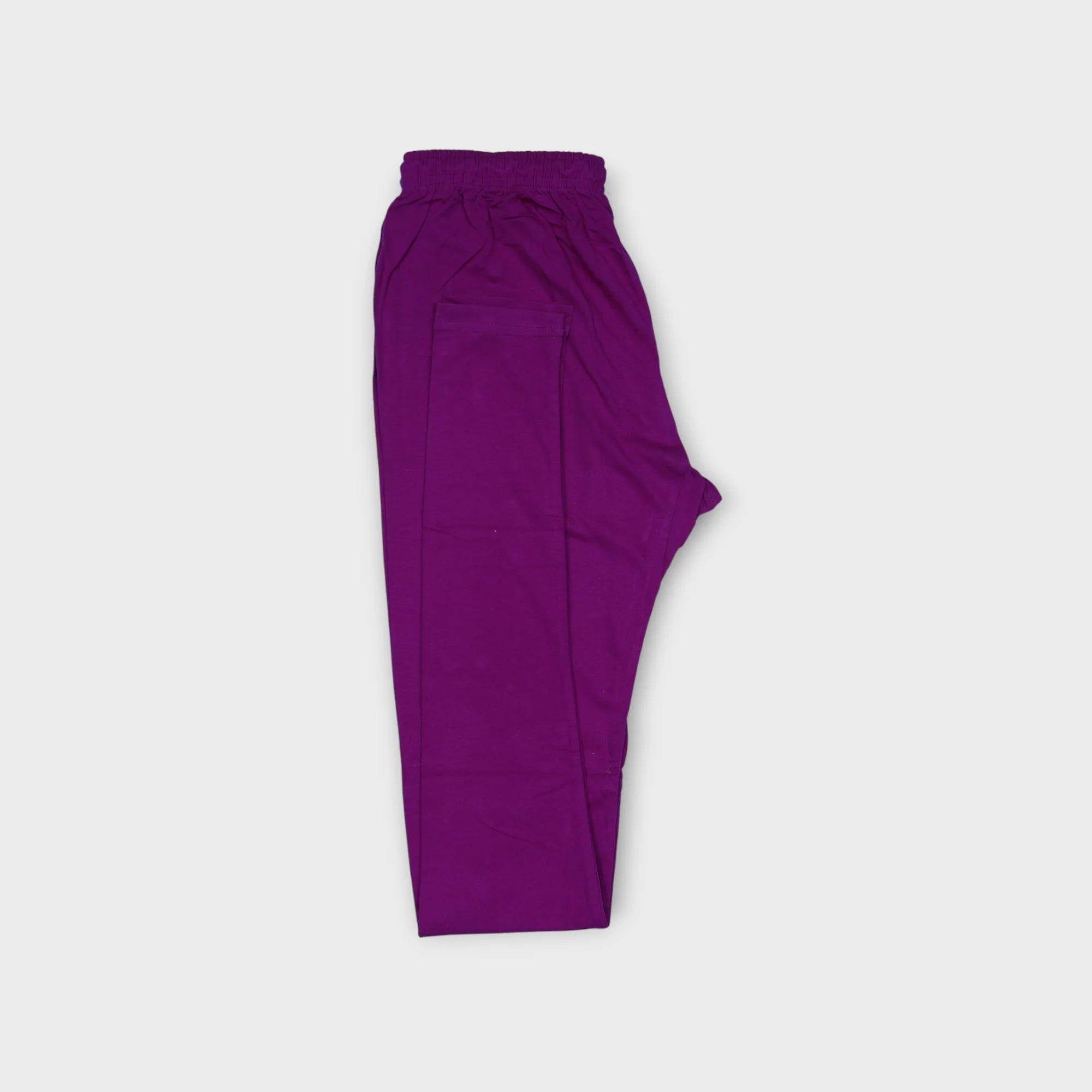 Chic Comfort Plain Purple Chudidar Leggings