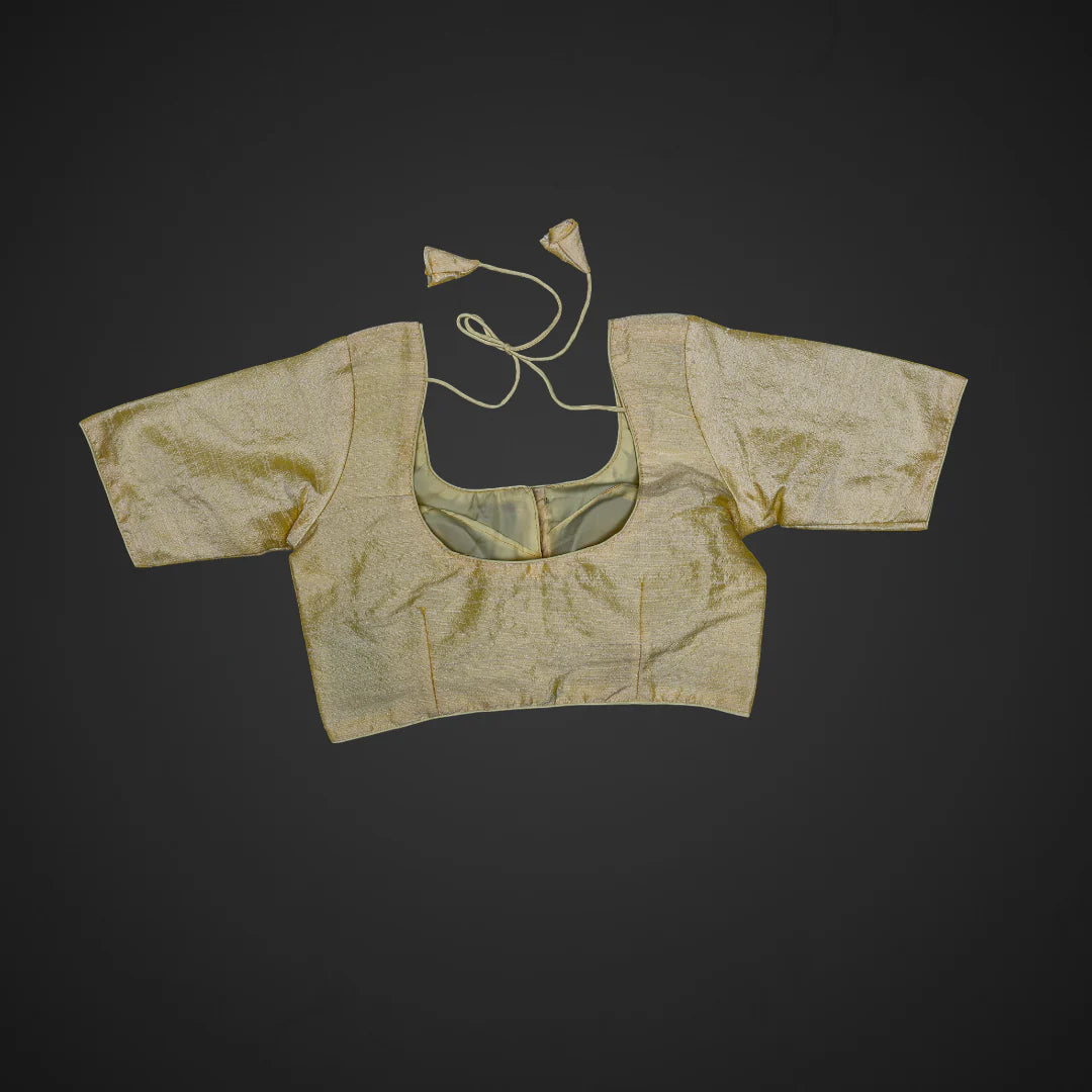 Milan Silk U Neck Readymade Blouse