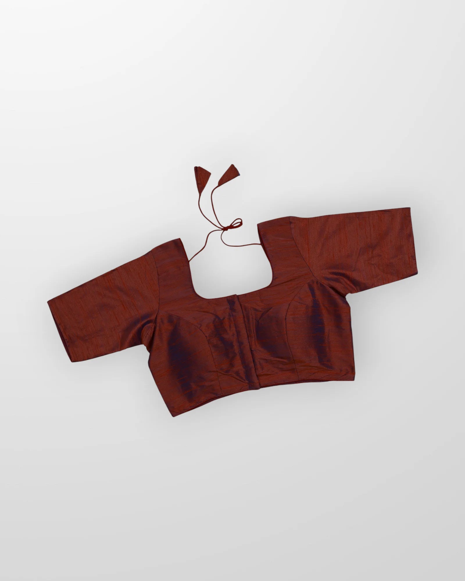 Milan Silk U Neck Readymade Blouse