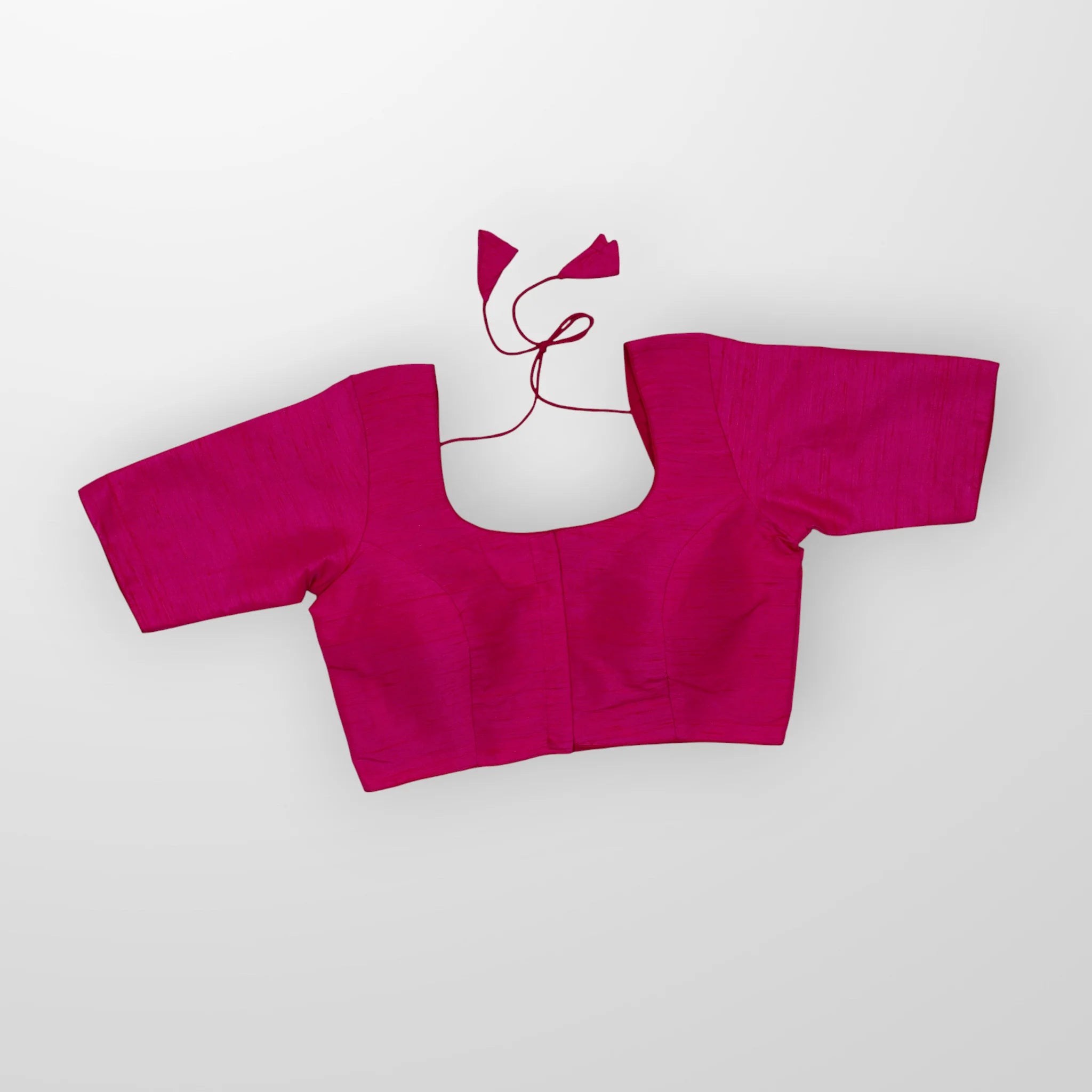 Milan Silk U Neck Readymade Blouse