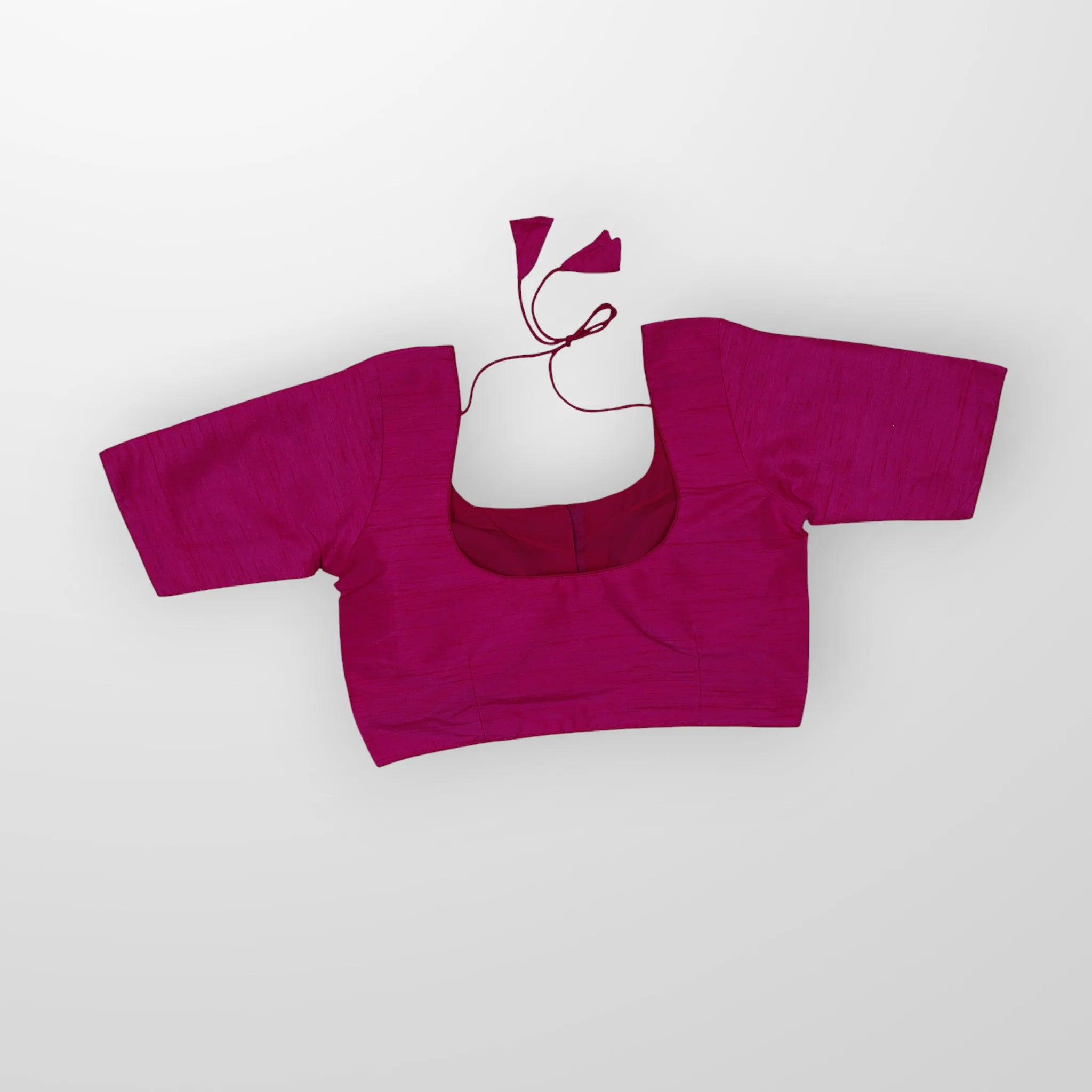 Milan Silk U Neck Readymade Blouse