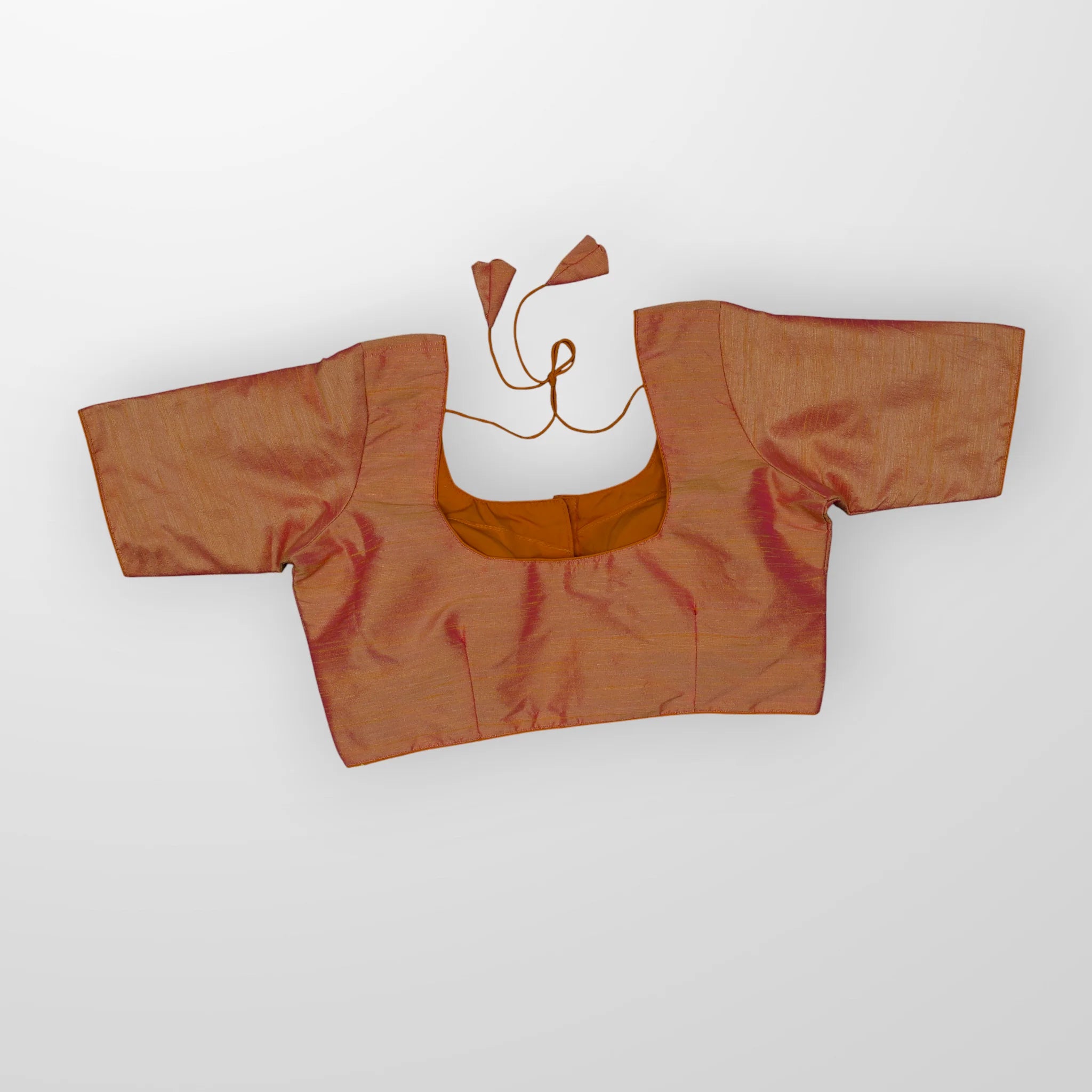 Milan Silk U Neck Readymade Blouse