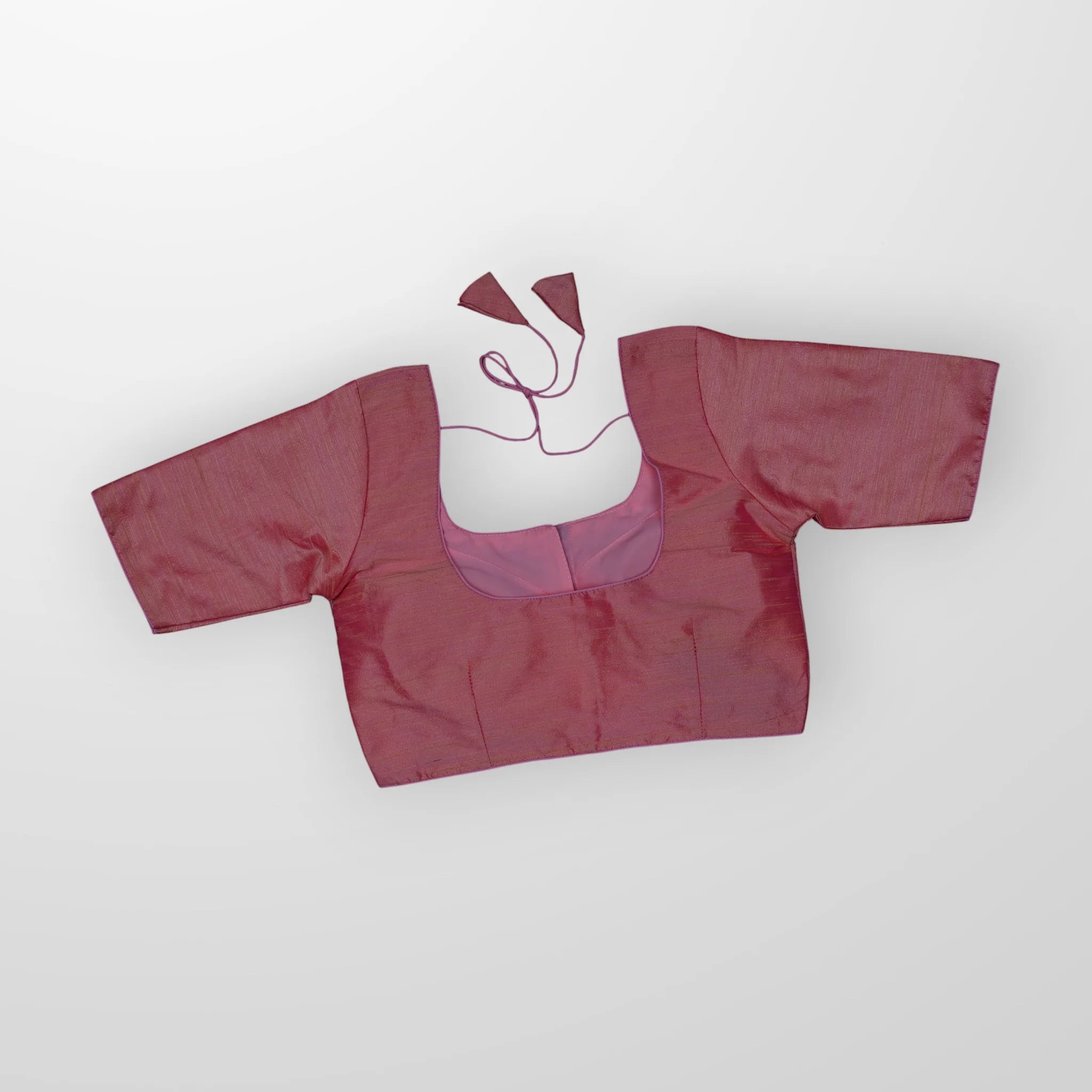 Milan Silk U Neck Readymade Blouse