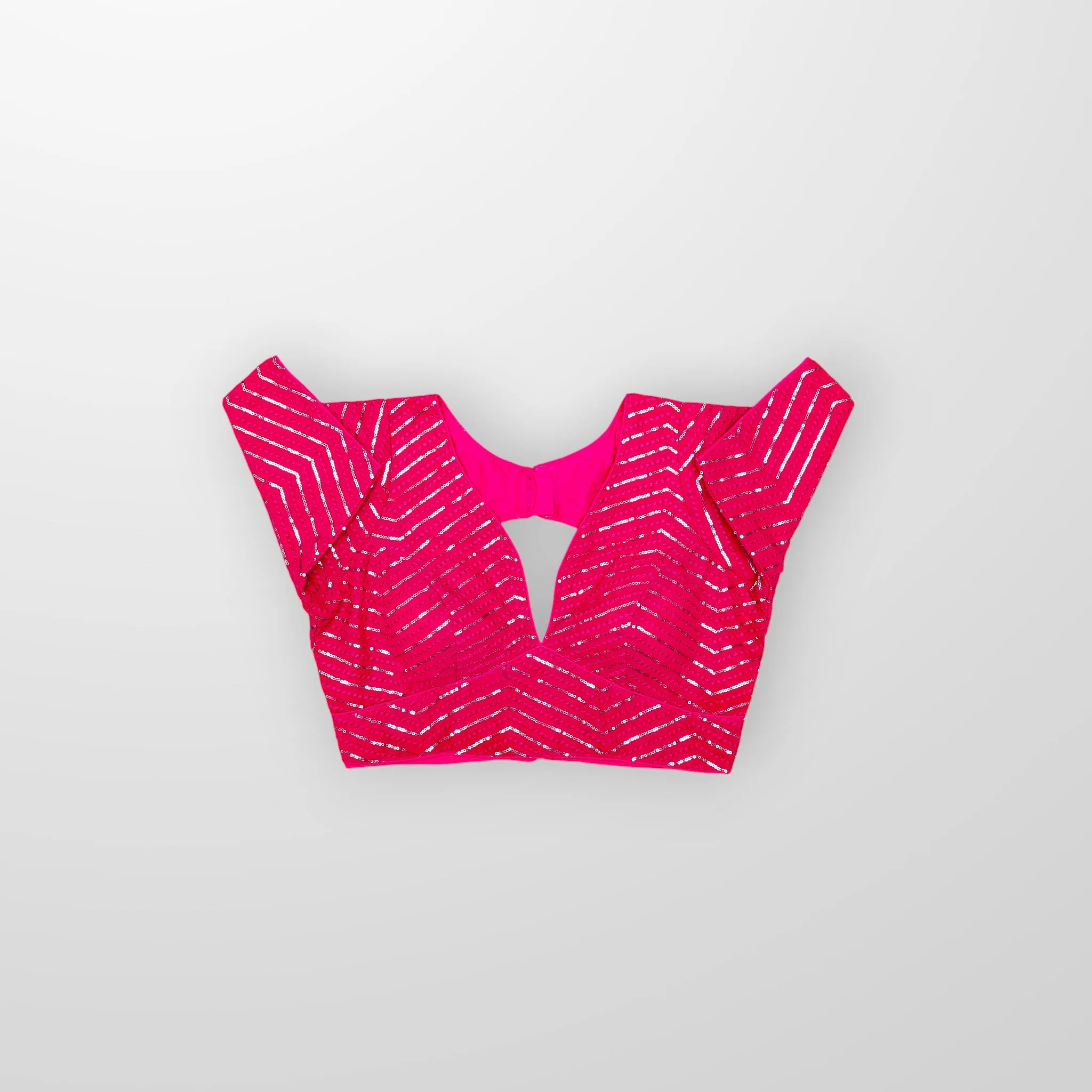 V Neck Cotton Embroidered Readymade Blouse