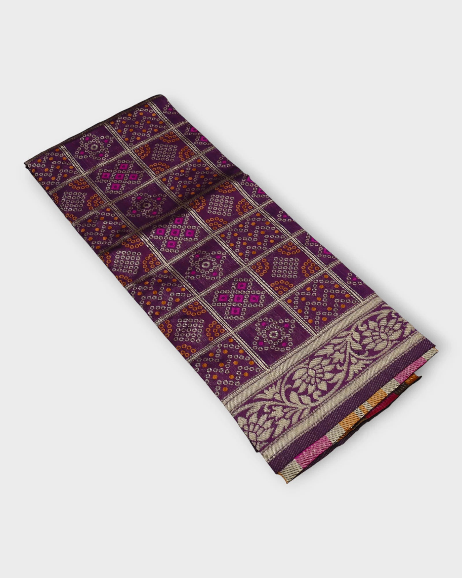 Timeless Chanderi Dupatta with Gold Accents
