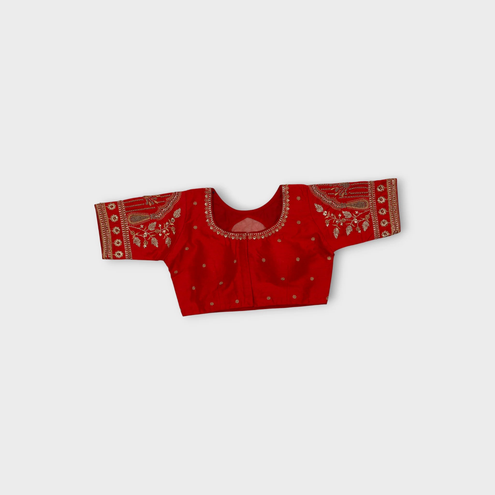 Silk Cutout Embroidered Readymade Blouse