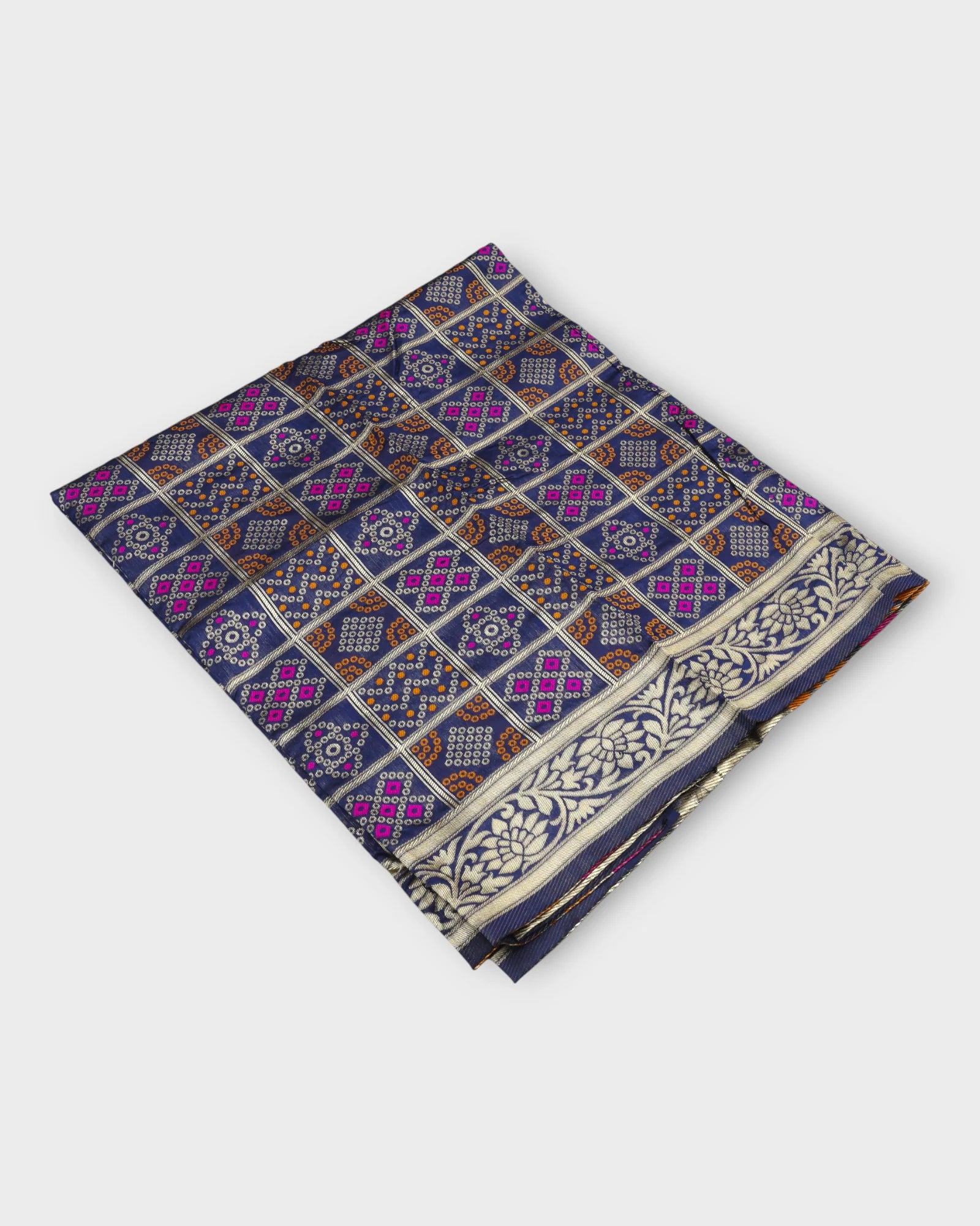 Timeless Chanderi Dupatta with Gold Accents