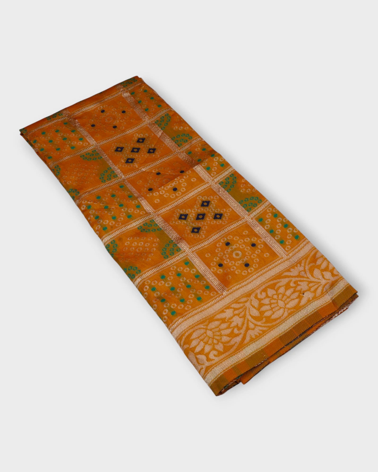 Timeless Chanderi Dupatta with Gold Accents