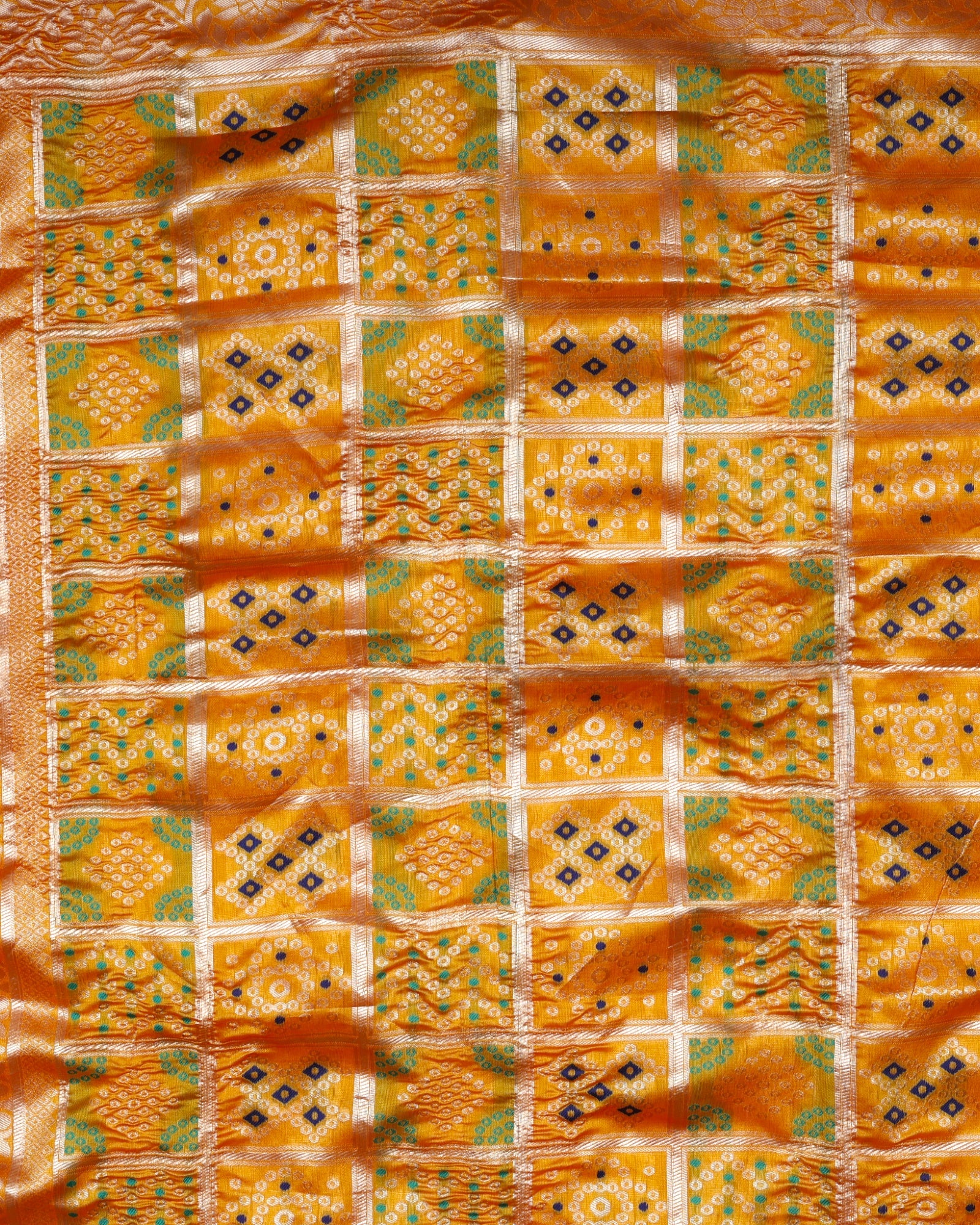 Timeless Chanderi Dupatta with Gold Accents