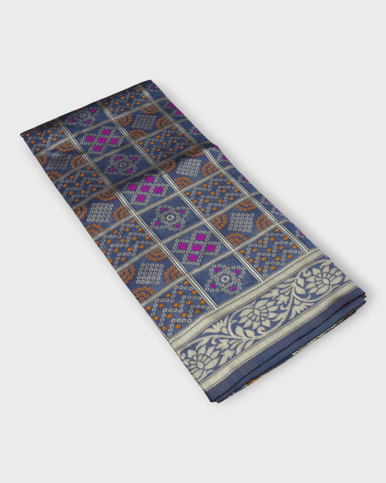 Timeless Chanderi Dupatta with Gold Accents