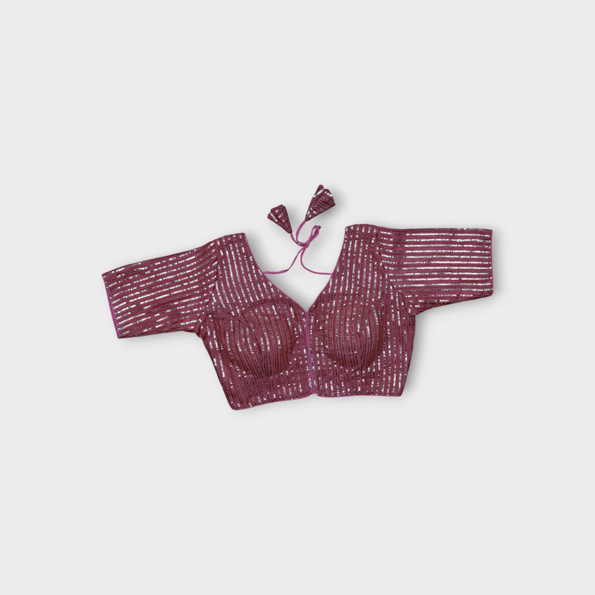 Chic V Neck Georgette Blouse for Effortless Style