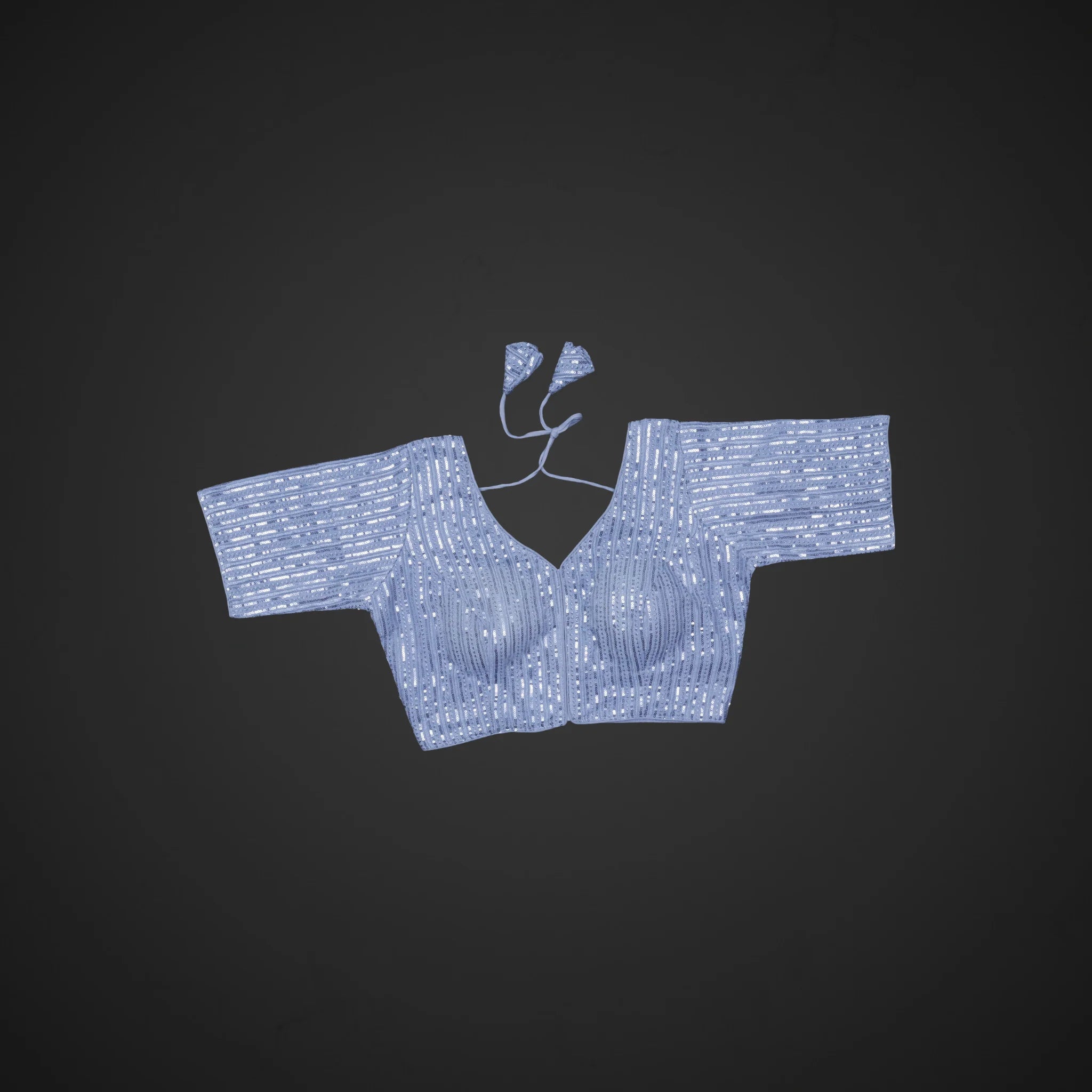 Chic V Neck Georgette Blouse for Effortless Style