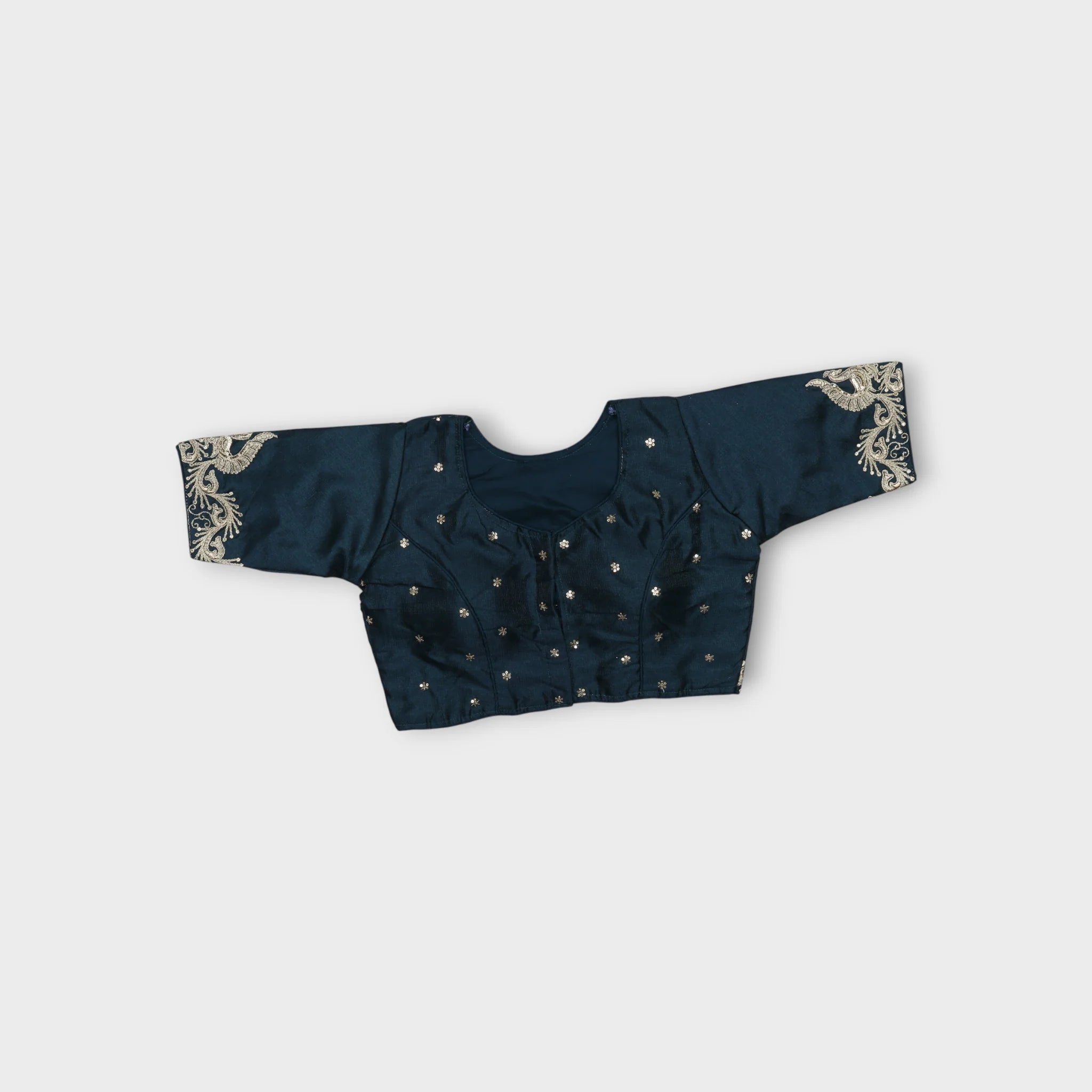 Peacock Design Cosmos Silk Readymade Blouse