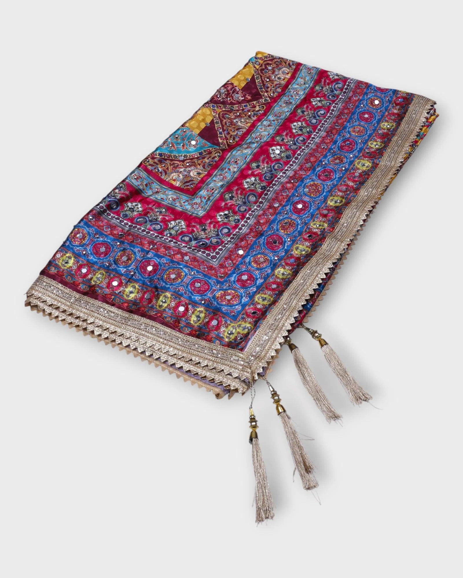 Festive Charm Multicolor Silk Jacquard Dupatta