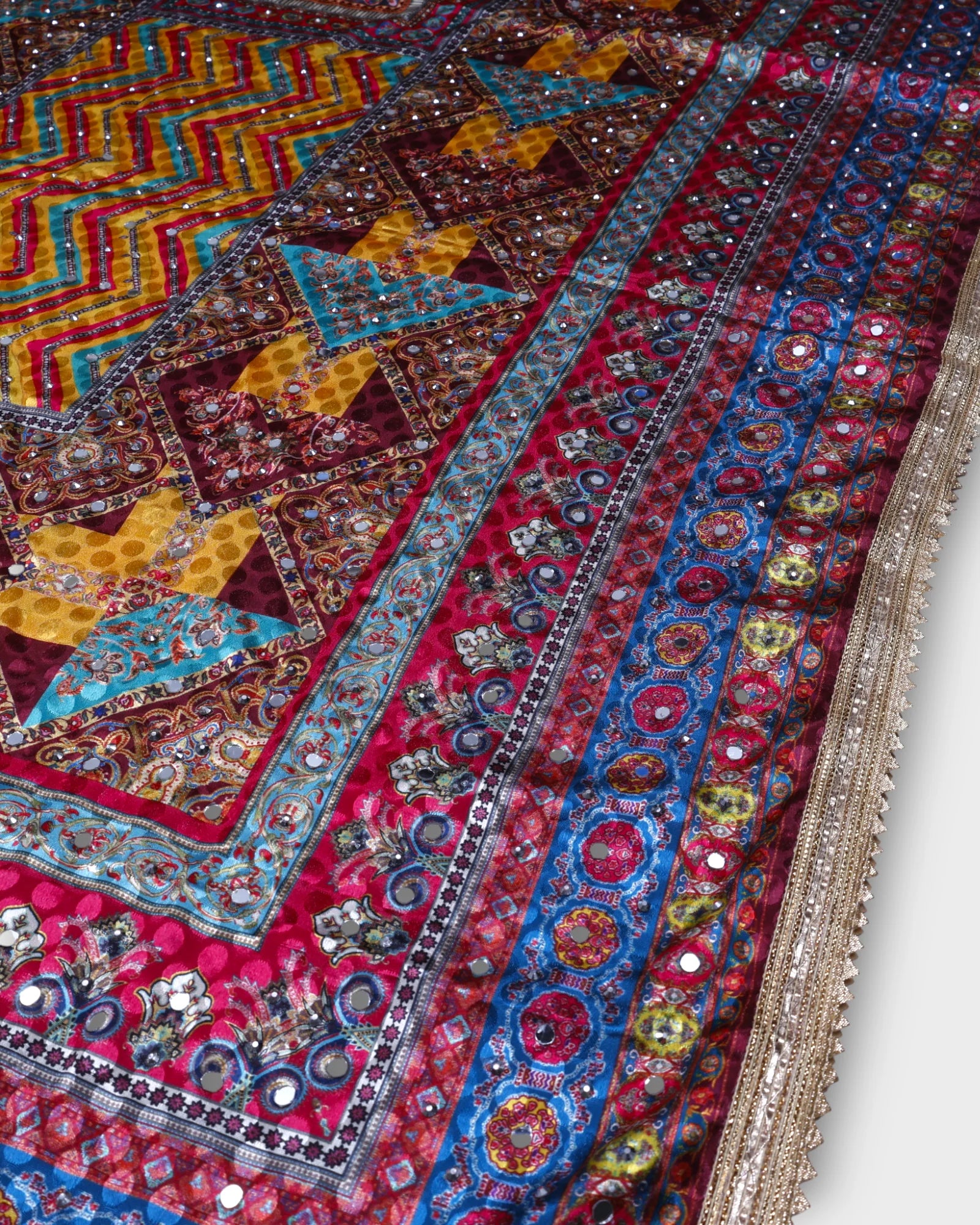 Festive Charm Multicolor Silk Jacquard Dupatta