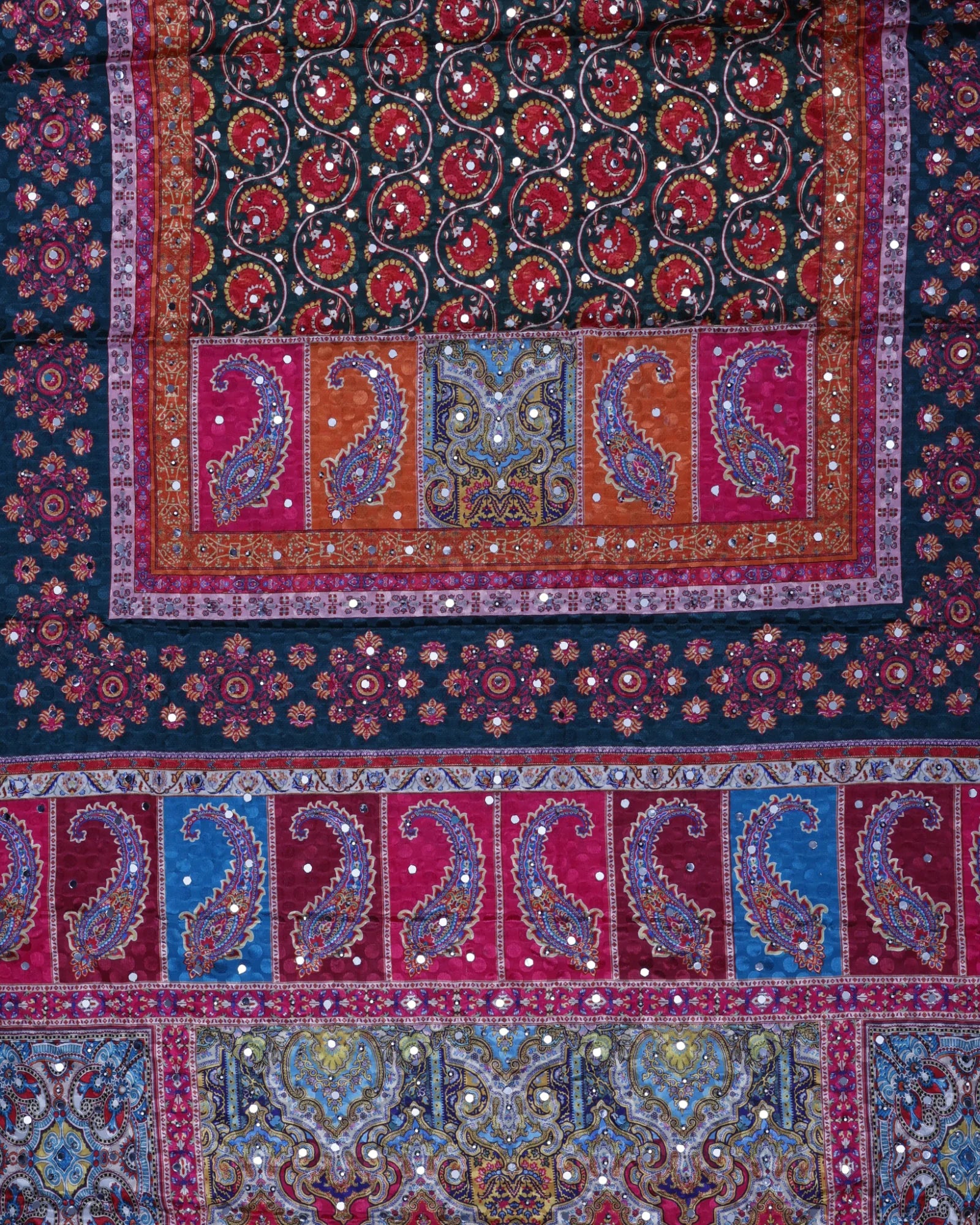 Festive Charm Multicolor Silk Jacquard Dupatta