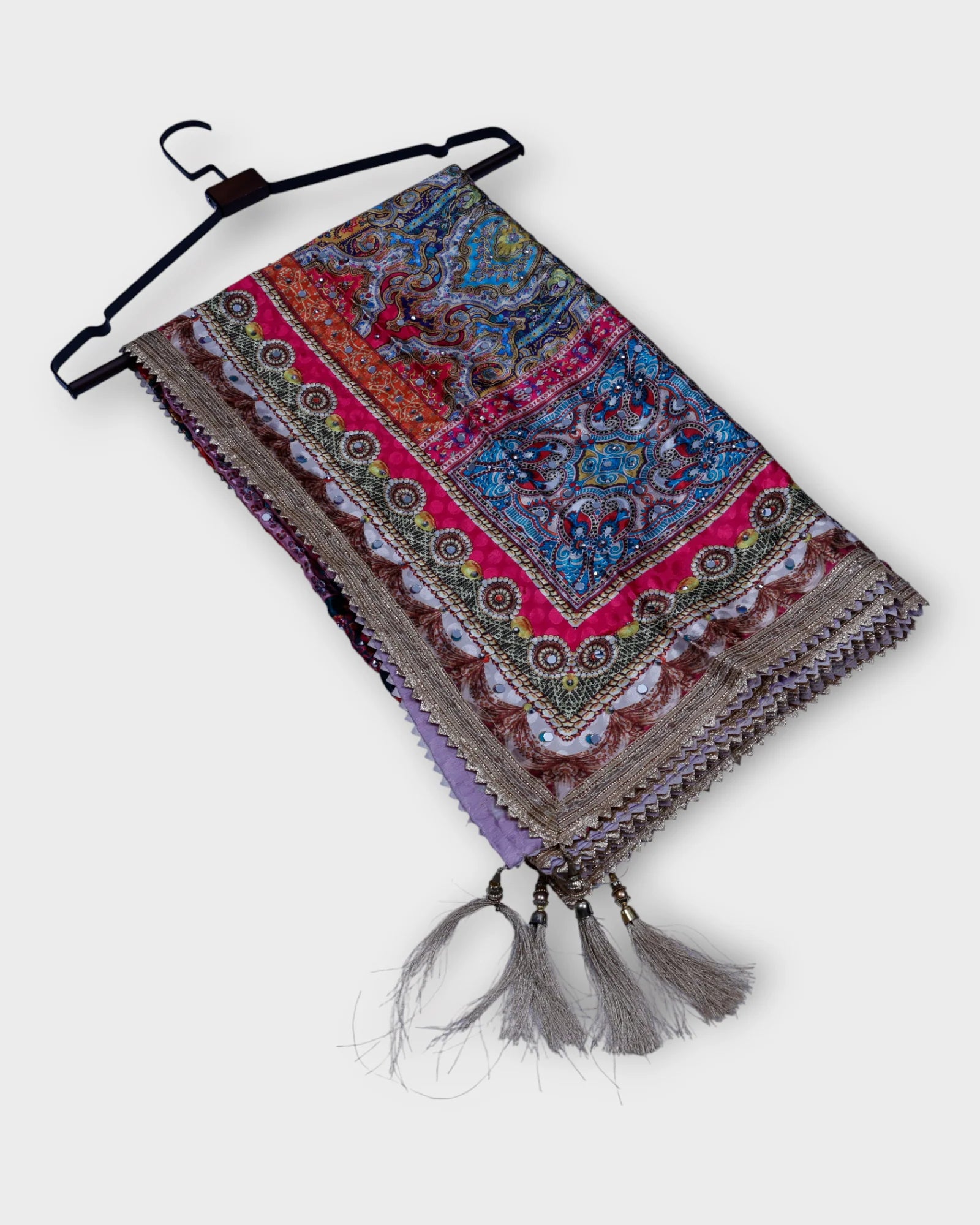 Festive Charm Multicolor Silk Jacquard Dupatta