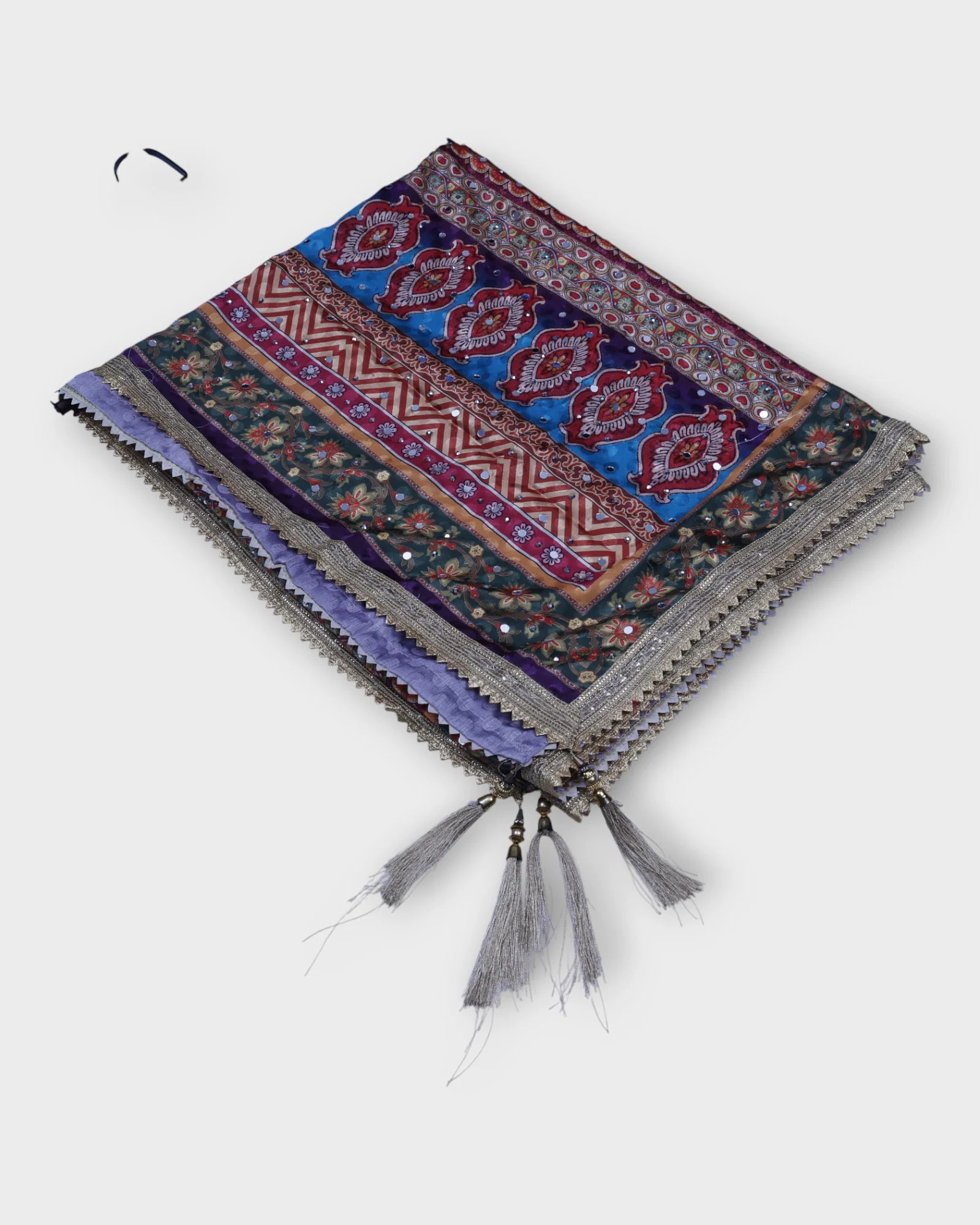Festive Charm Multicolor Silk Jacquard Dupatta