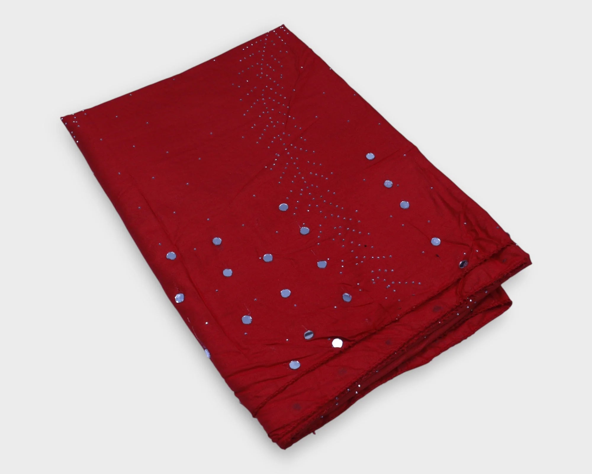 Radiant Silk Dupatta with Dazzling Mirrors