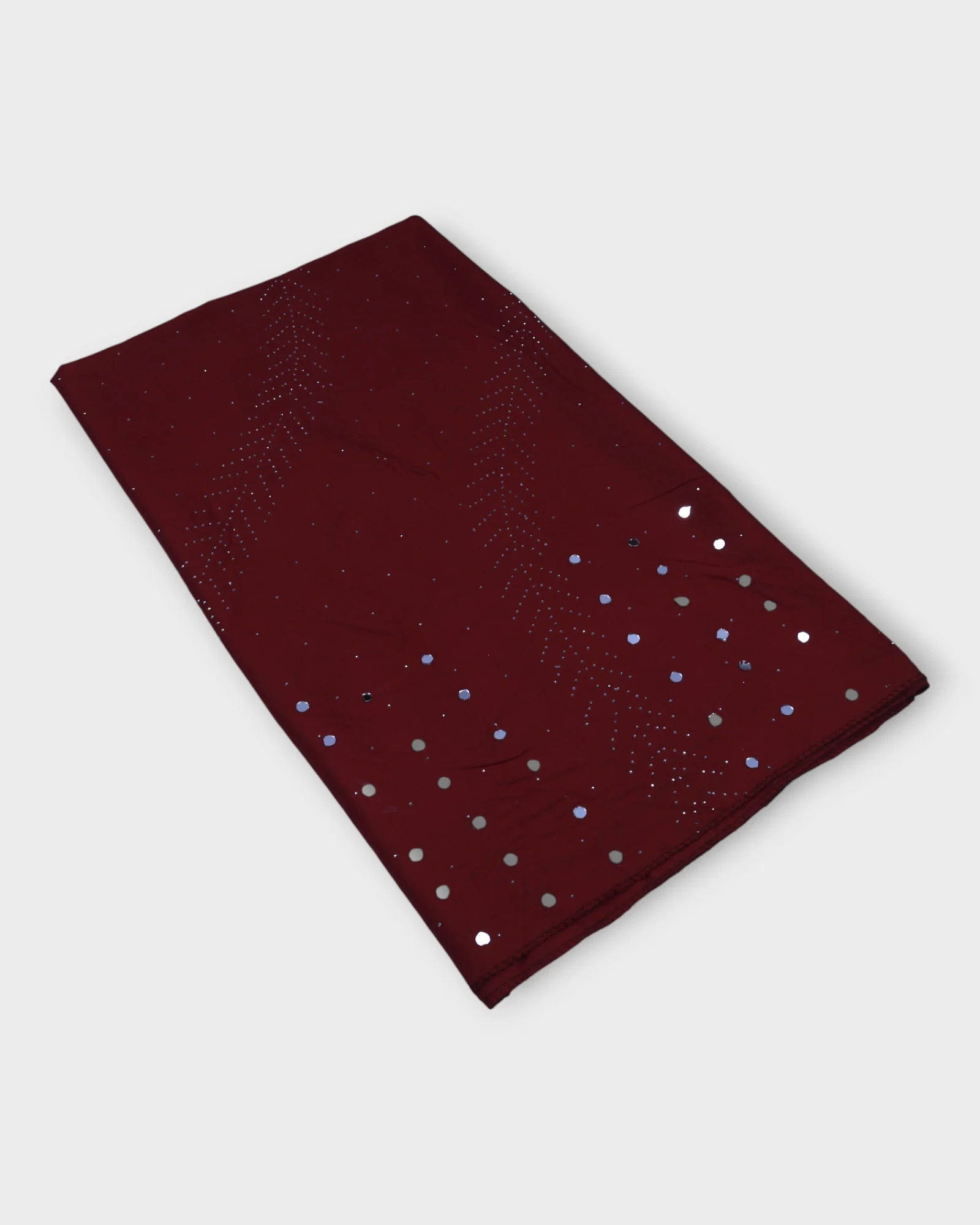 Radiant Silk Dupatta with Dazzling Mirrors