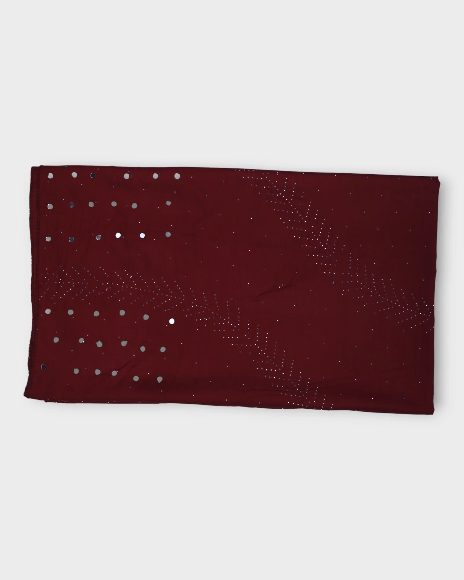 Radiant Silk Dupatta with Dazzling Mirrors