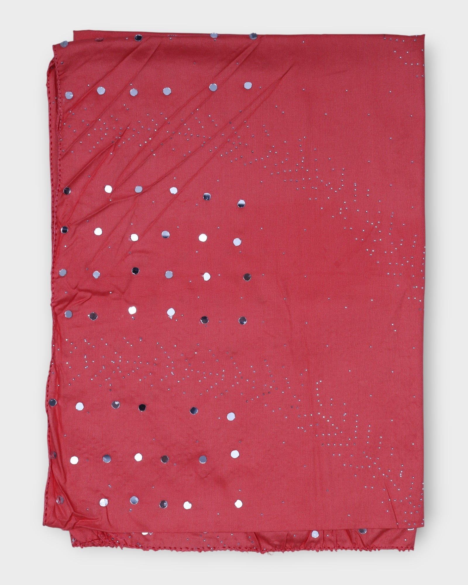 Radiant Silk Dupatta with Dazzling Mirrors