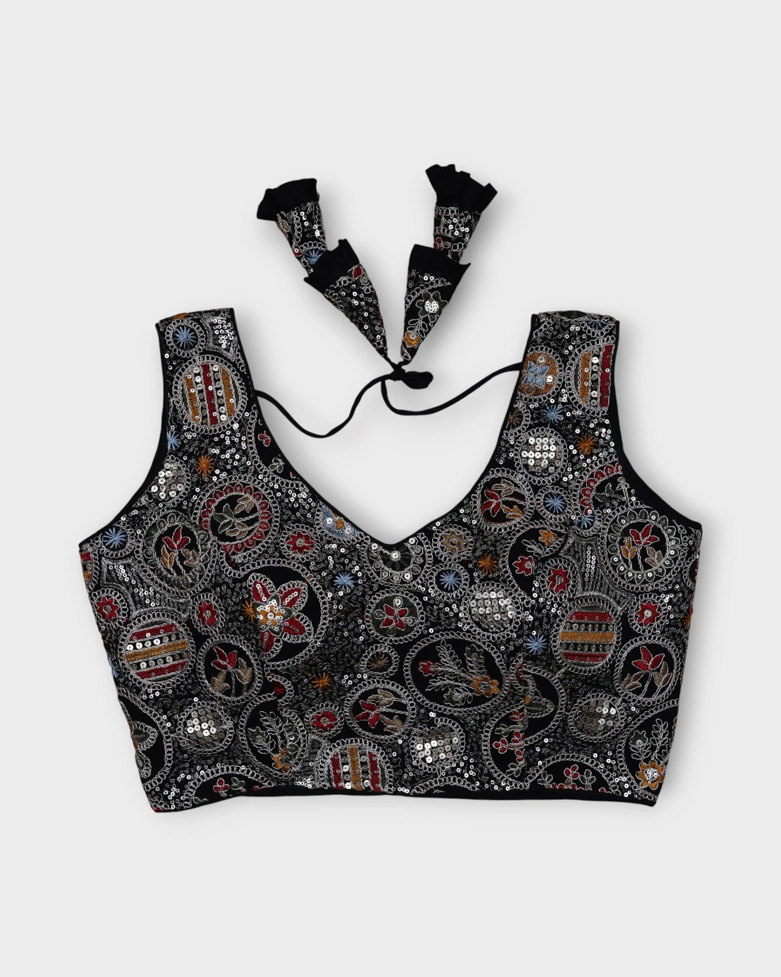 Georgette V Neck Readymade Blouse
