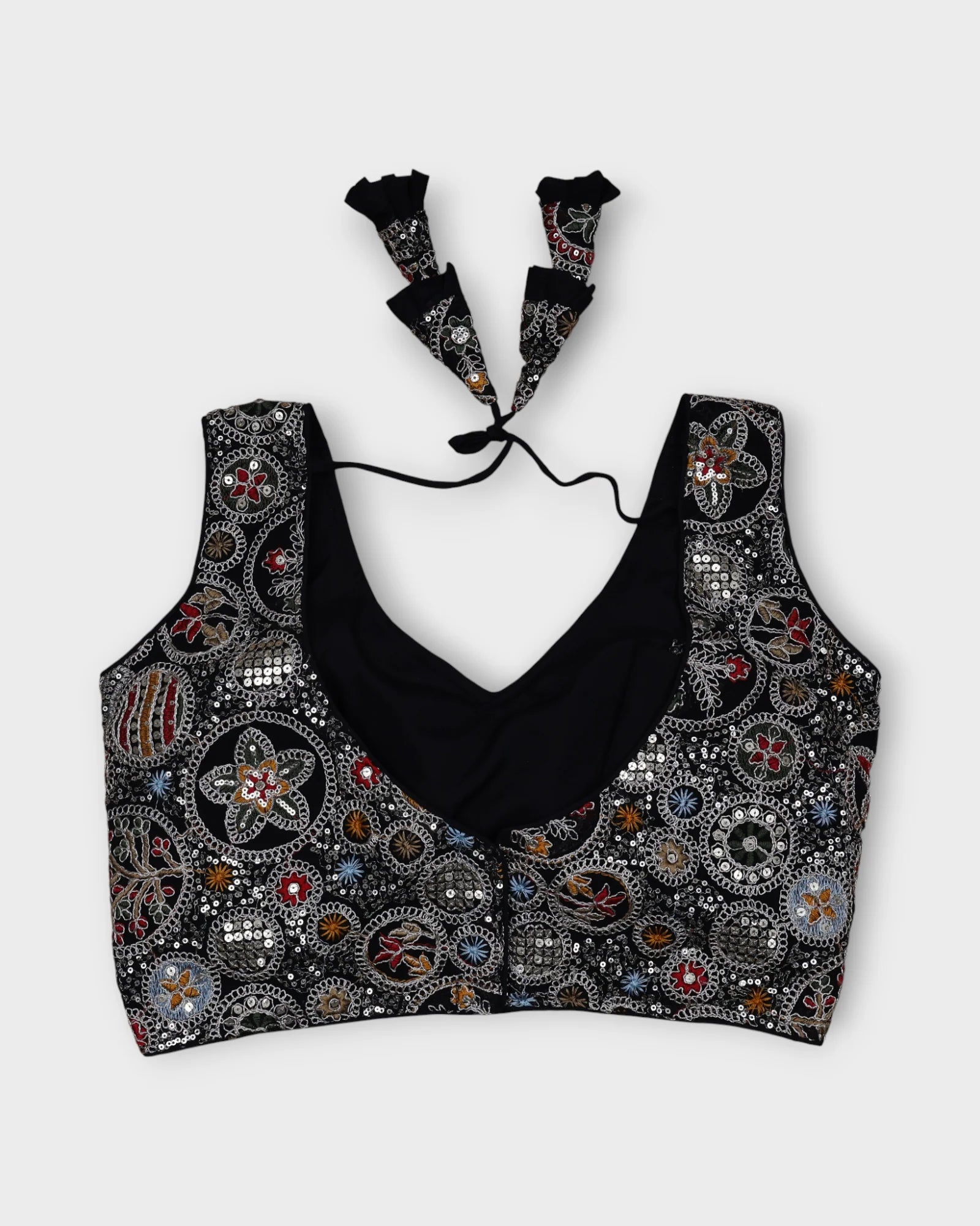 Georgette V Neck Readymade Blouse