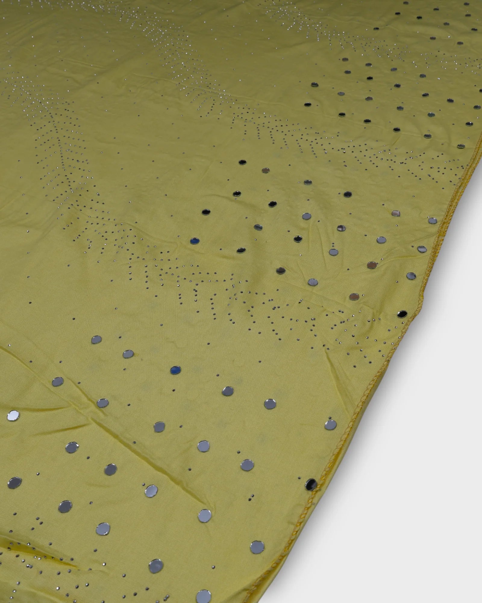 Radiant Silk Dupatta with Dazzling Mirrors