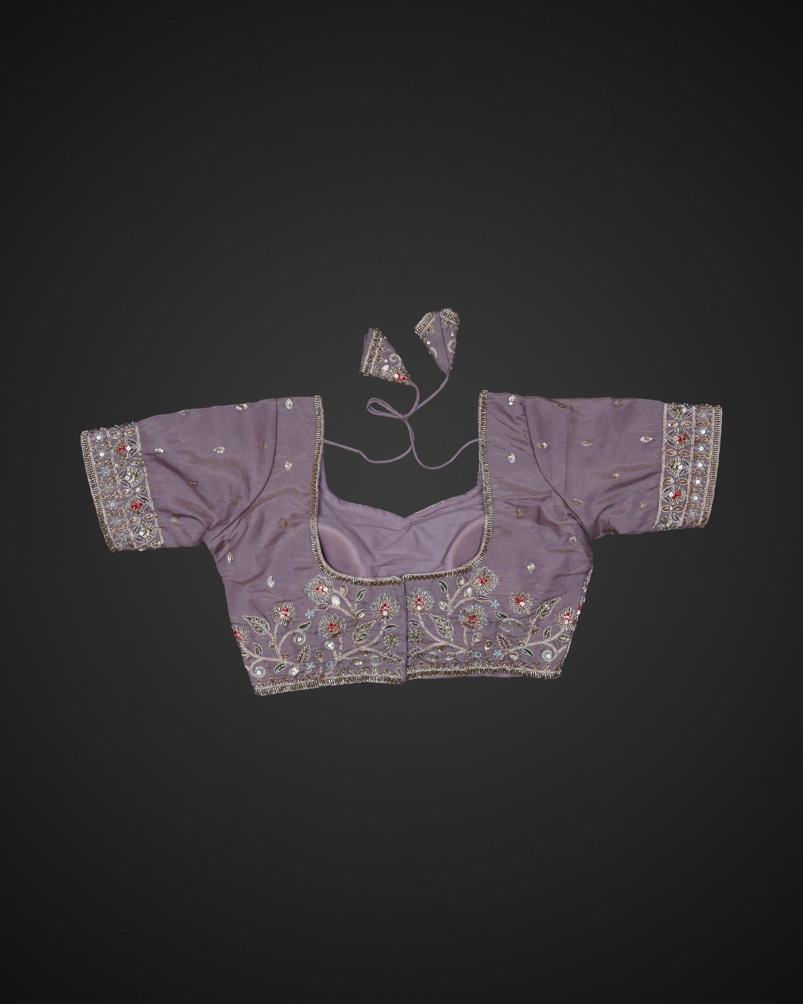 Cosmos Silk Sweetheart Neck Readymade Blouse