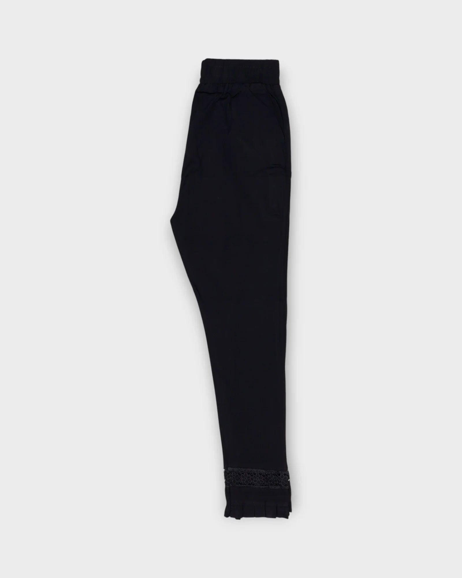 Black Cotton Comfortable Fit Ethnic Pants