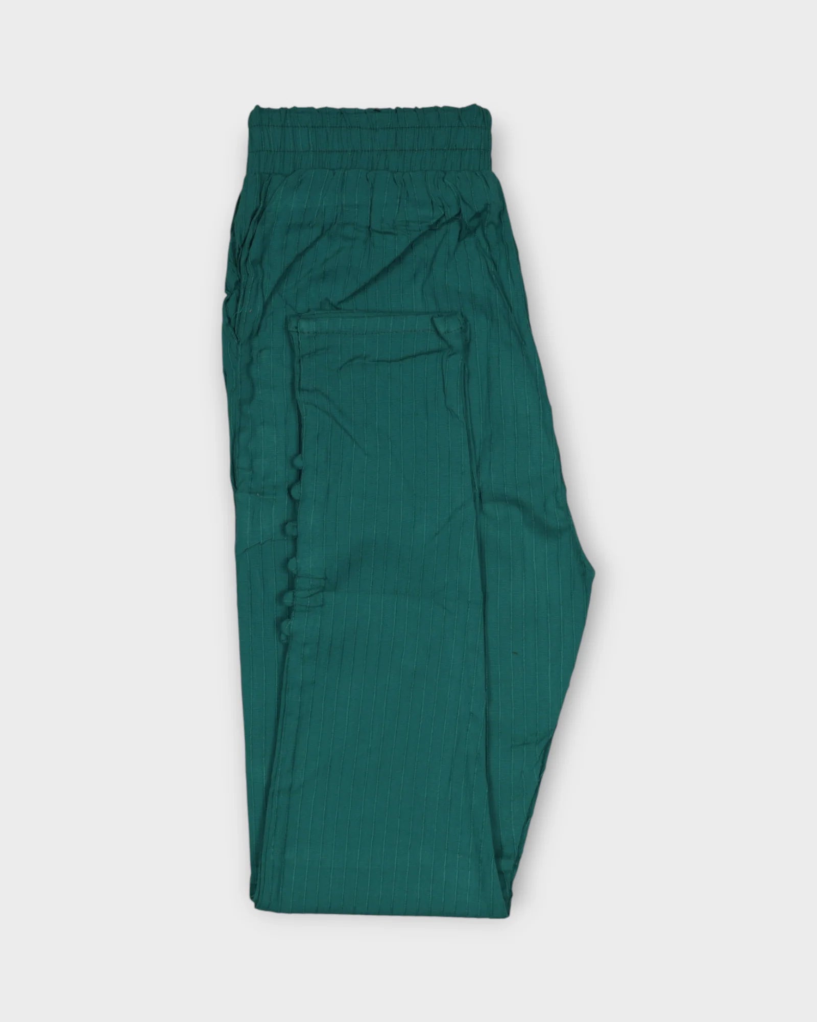 Rama Green Cotton Straight Pants