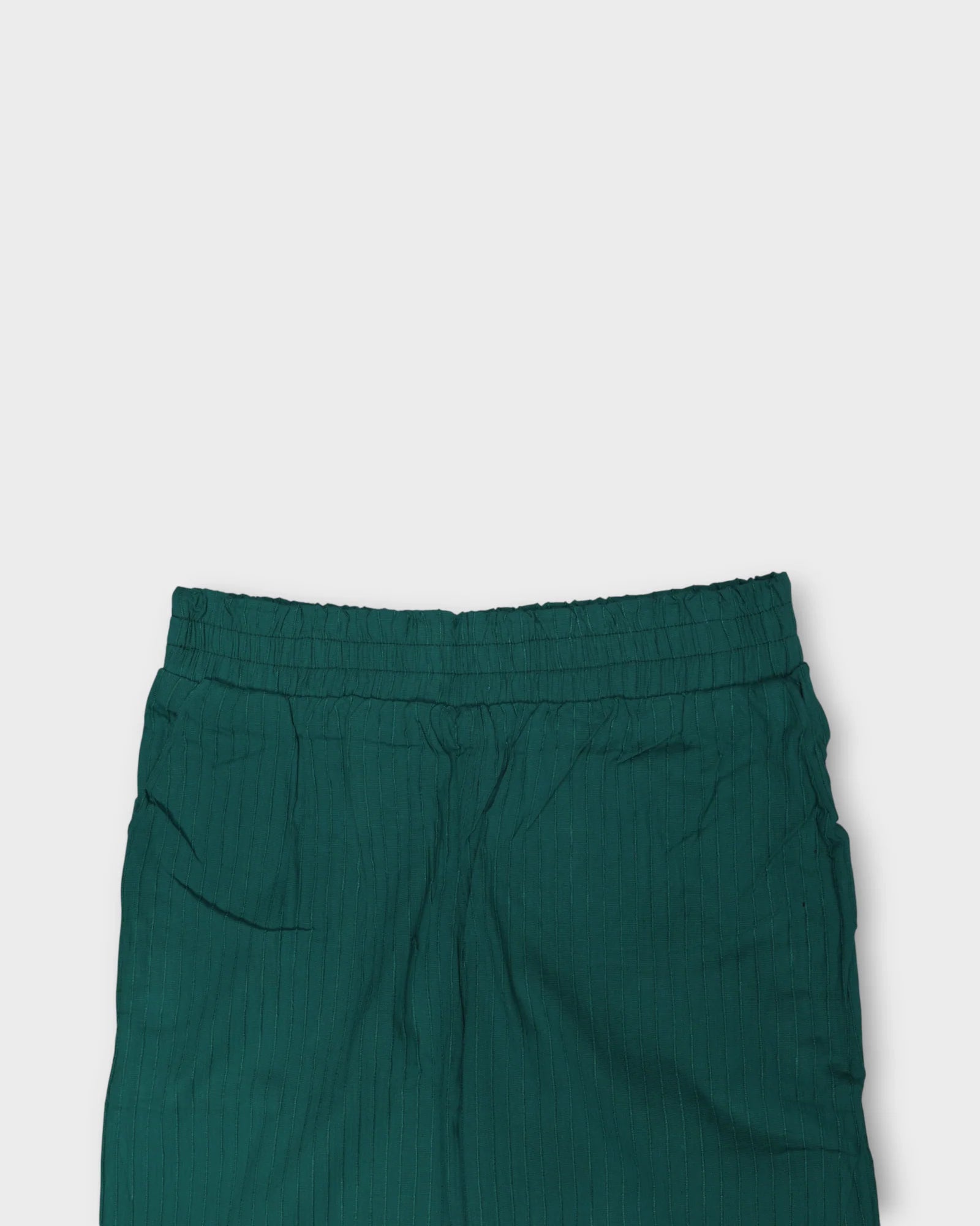 Rama Green Cotton Straight Pants