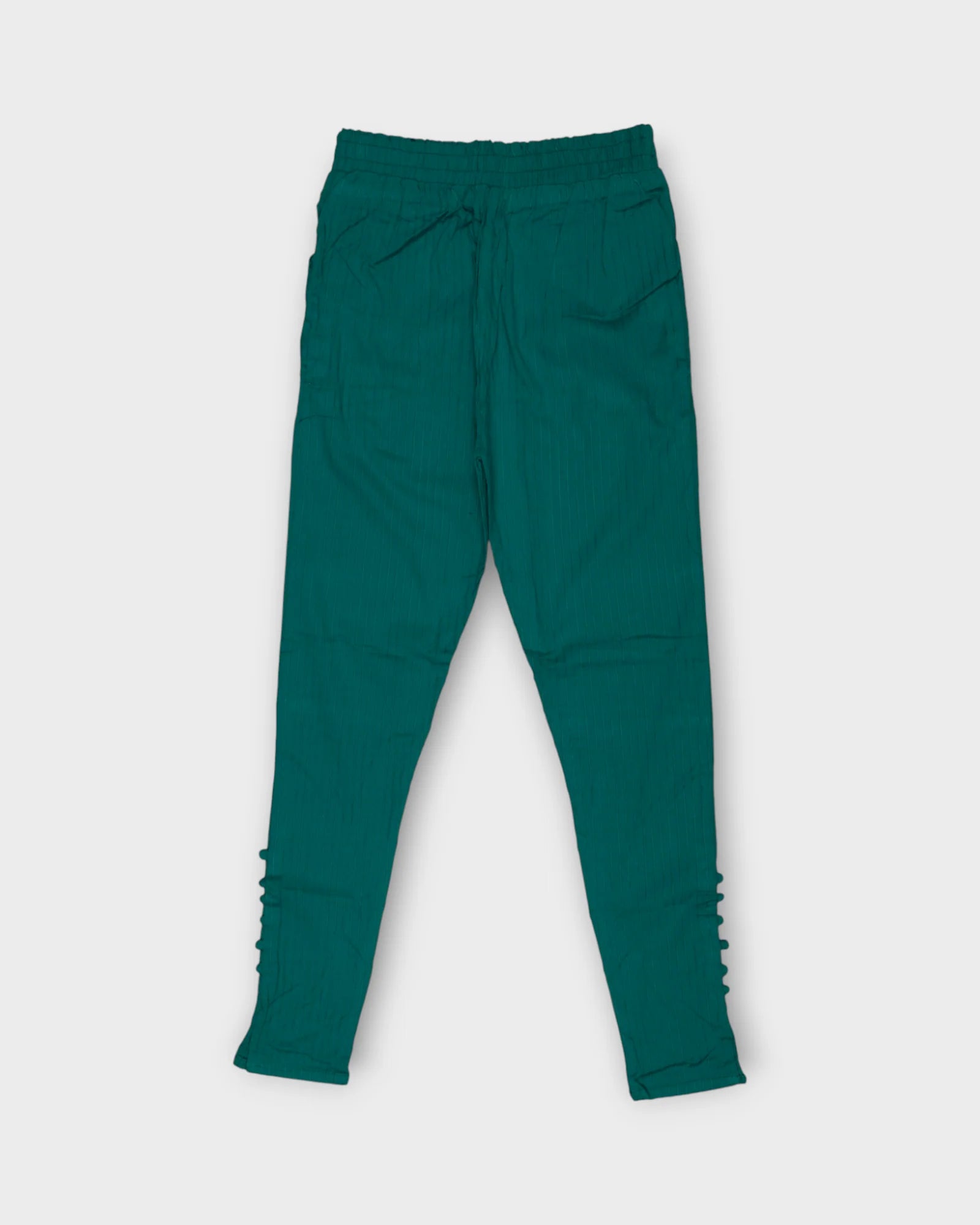 Rama Green Cotton Straight Pants