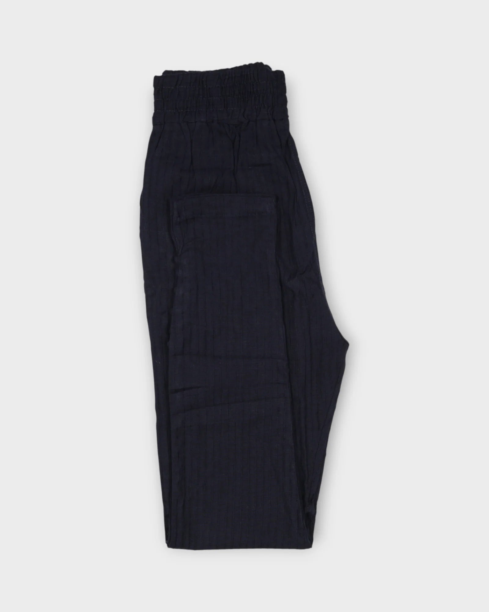 Navy Blue Cotton Palazzo Pants